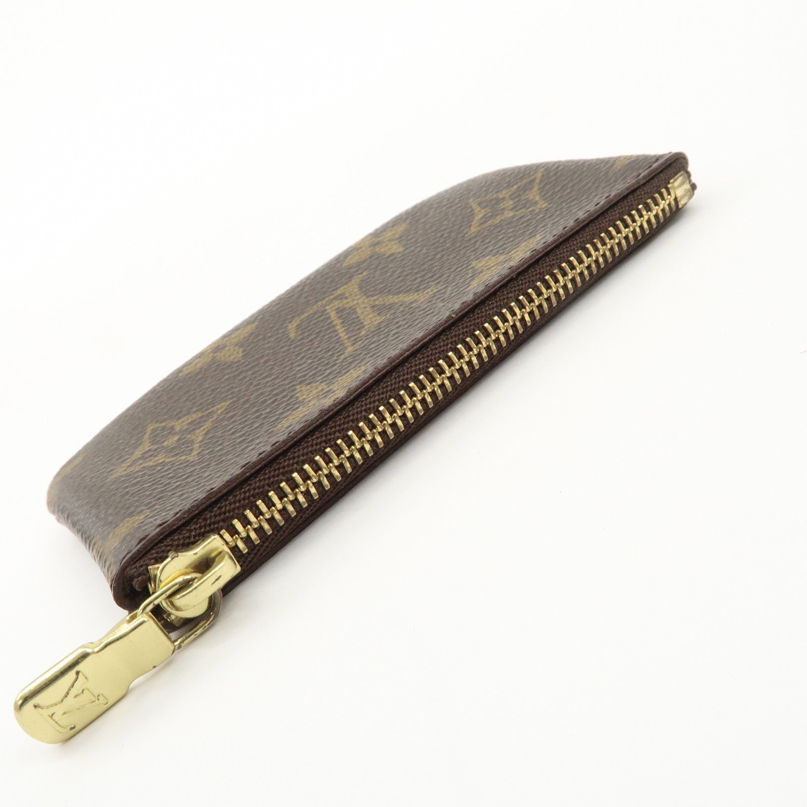 Louis Vuitton Monogram Pochette Cles Coin Case Key Case  M62650 Used