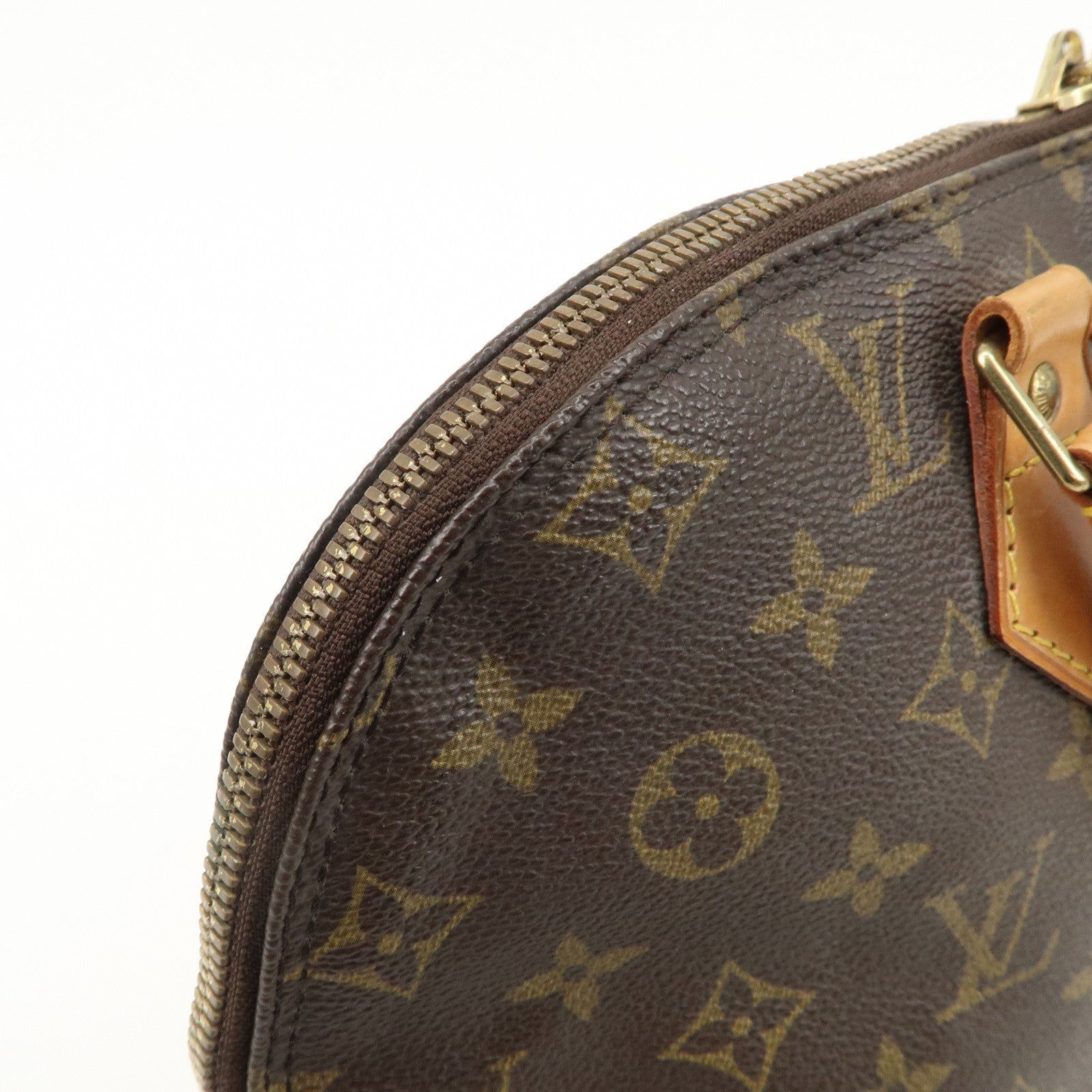 Louis Vuitton Monogram Alma Hand Bag Brown M51130 Used