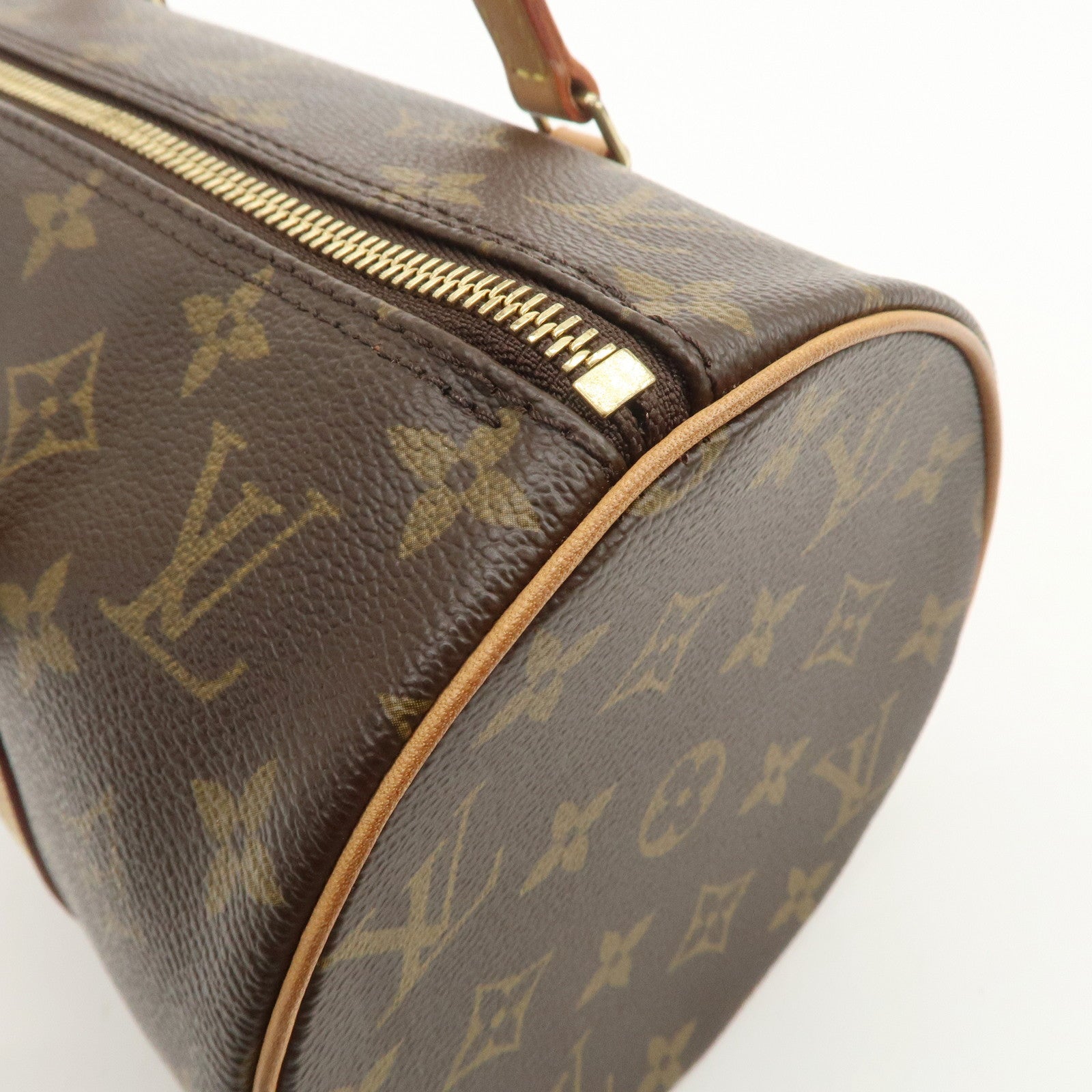 Louis Vuitton Monogram Papillon 30 Hand Bag Brown M51385 Used