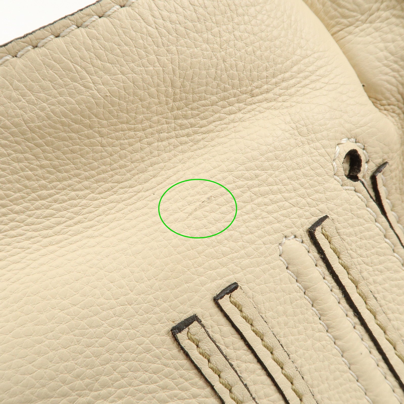 Chloe leather Marcy one-shoulder bag Beige 021156-27 Used