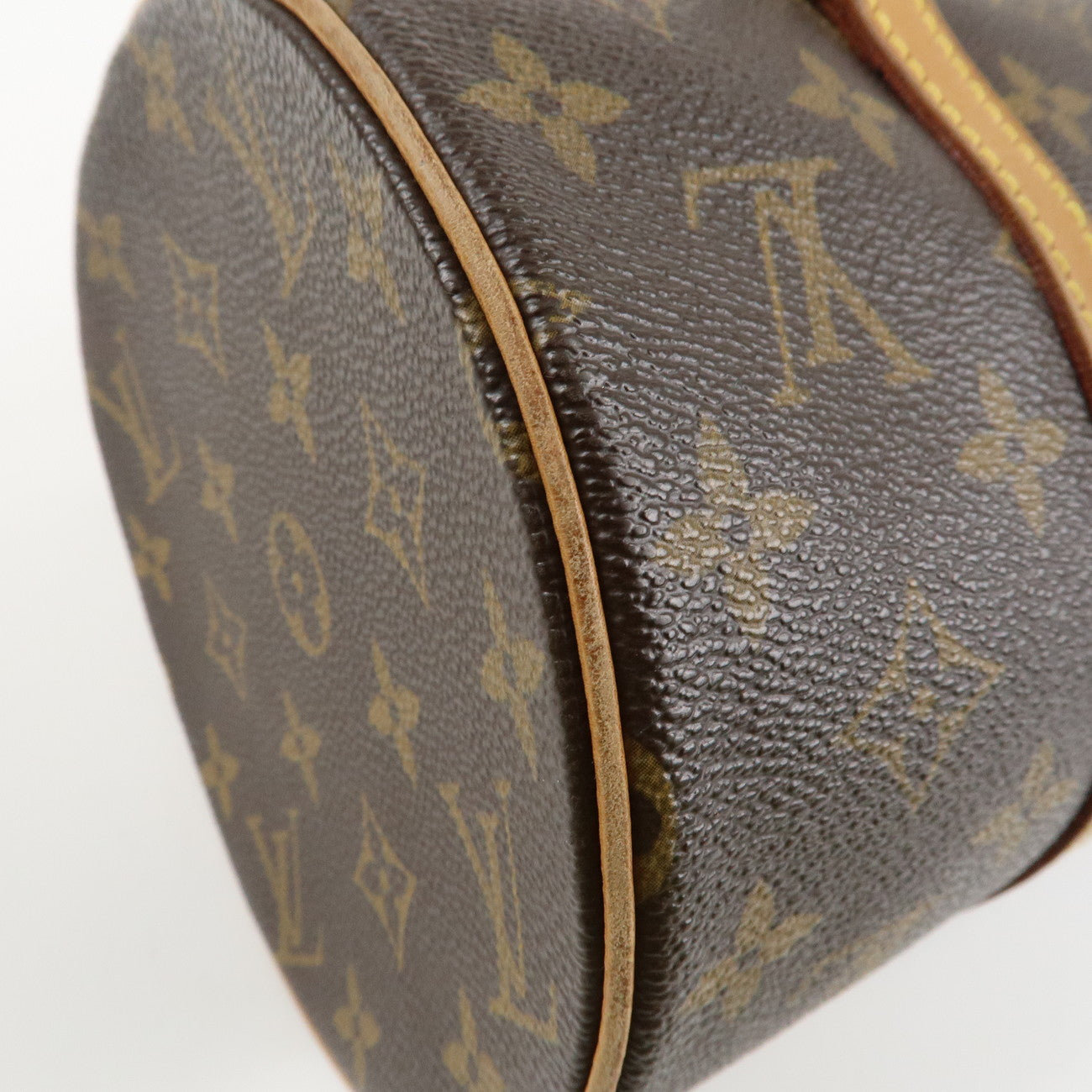 Louis Vuitton Monogram Papillon 30 Hand Bag New Style Brown M51385 Used