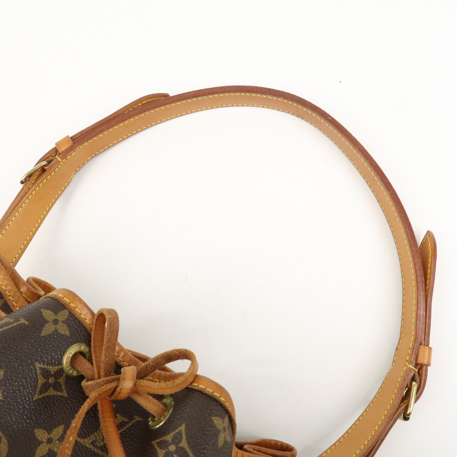 Louis Vuitton Monogram Petit Noe Shoulder Bag Brown M42226