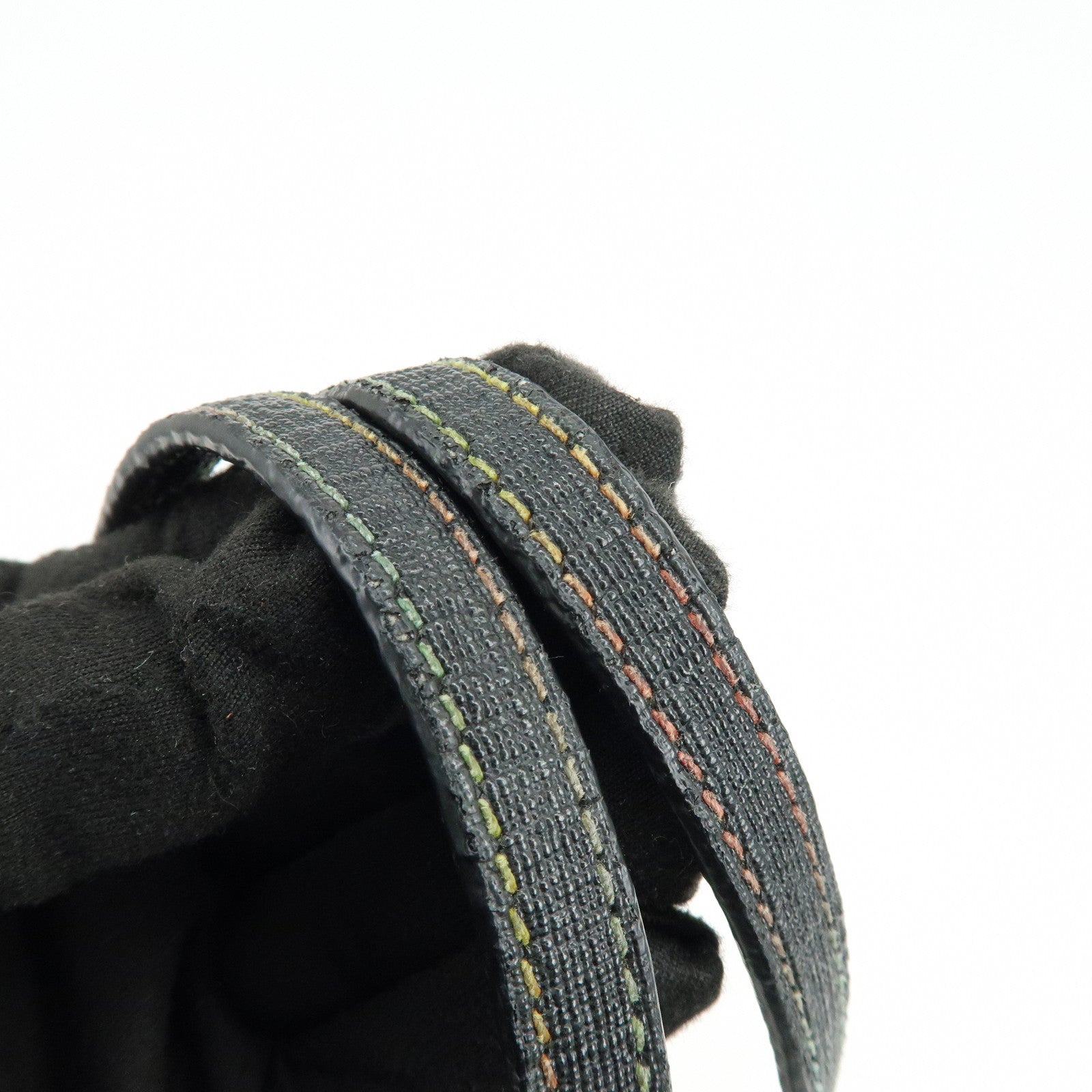 FENDI Zucca PVC Leather Tote Shoulder Bag Multicolor Black 8BH185