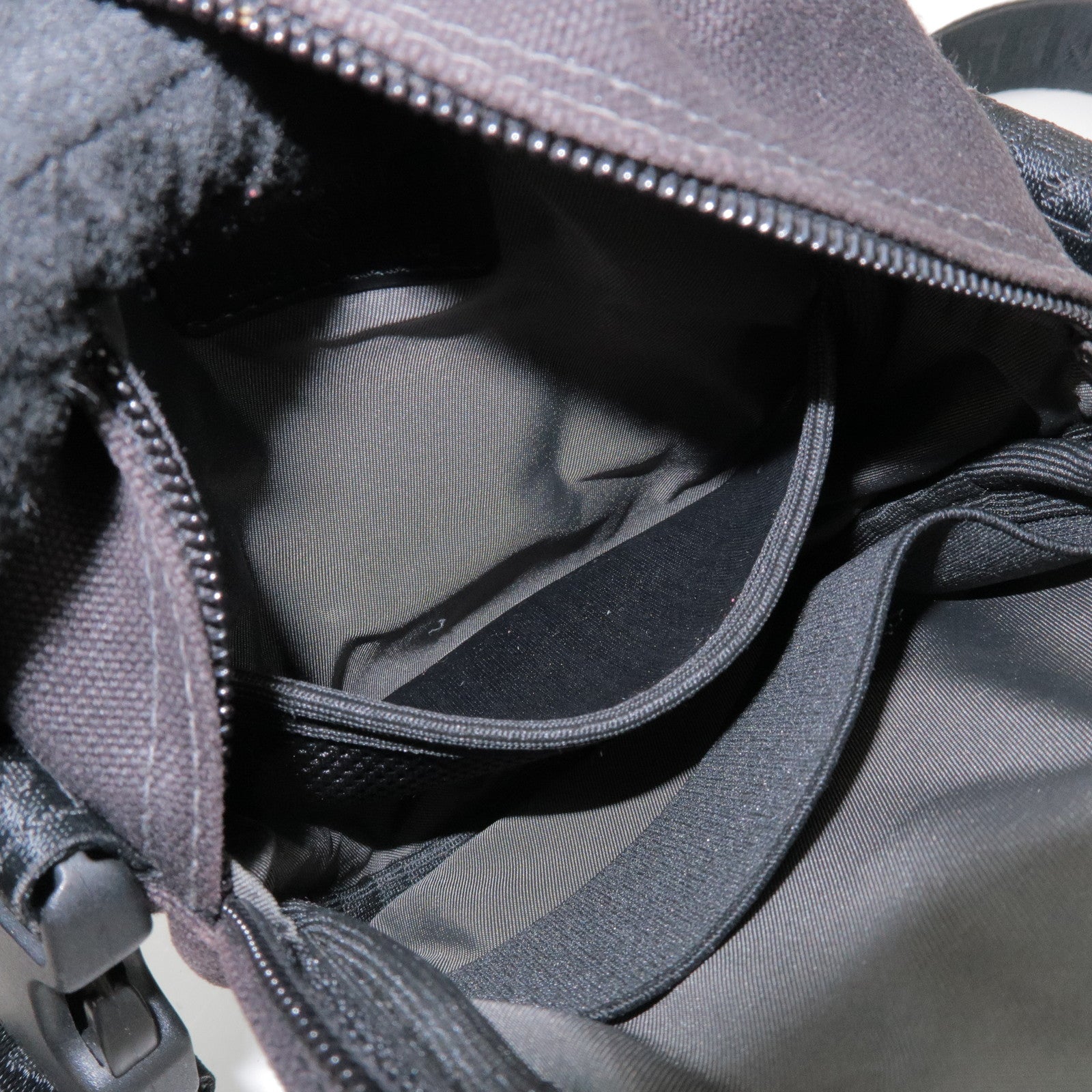 CHANEL Sport Line COCO Mark Canvas Shoulder Bag Black Green A23300