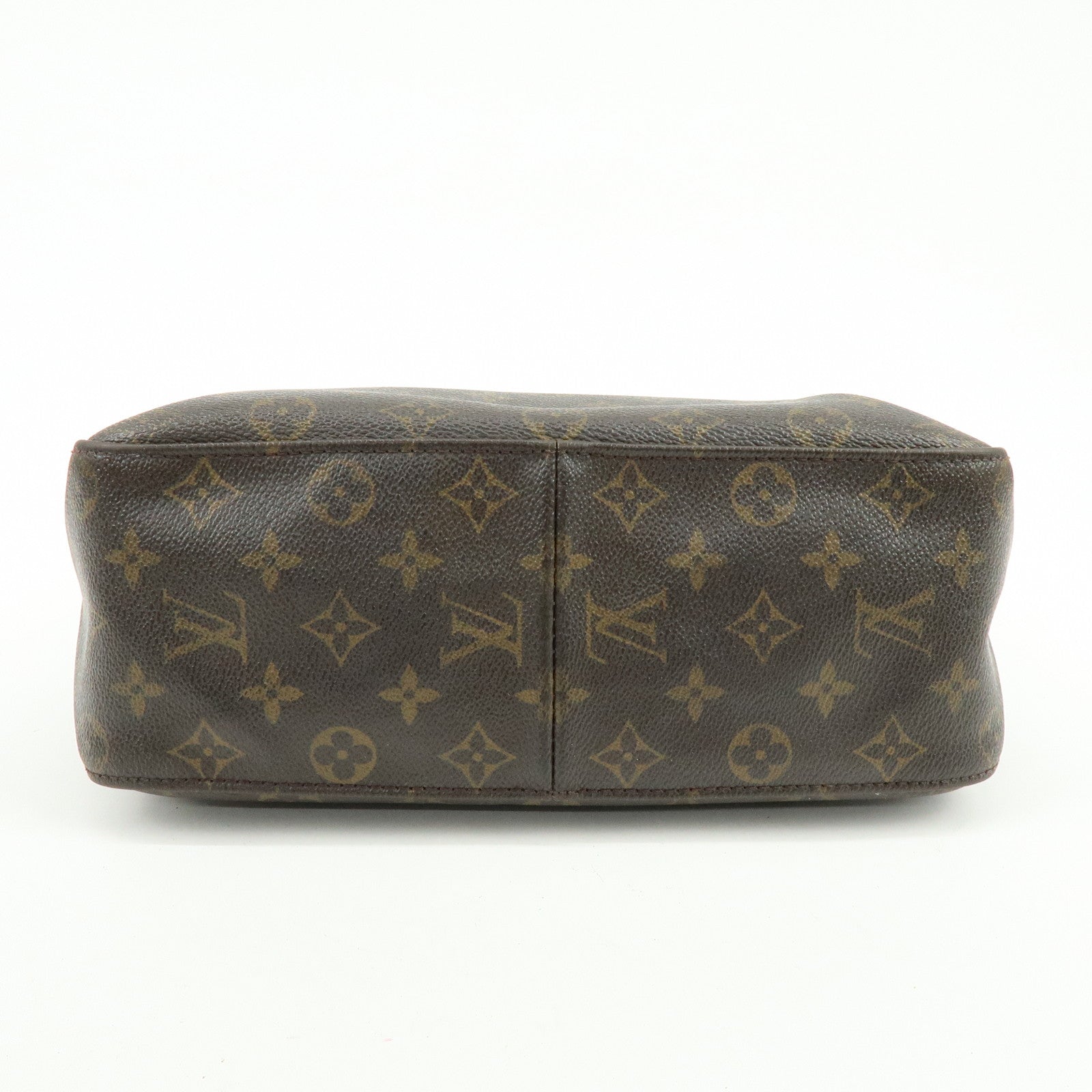 Louis Vuitton Monogram Looping GM Canvas Shoulder Bag Brown M51145