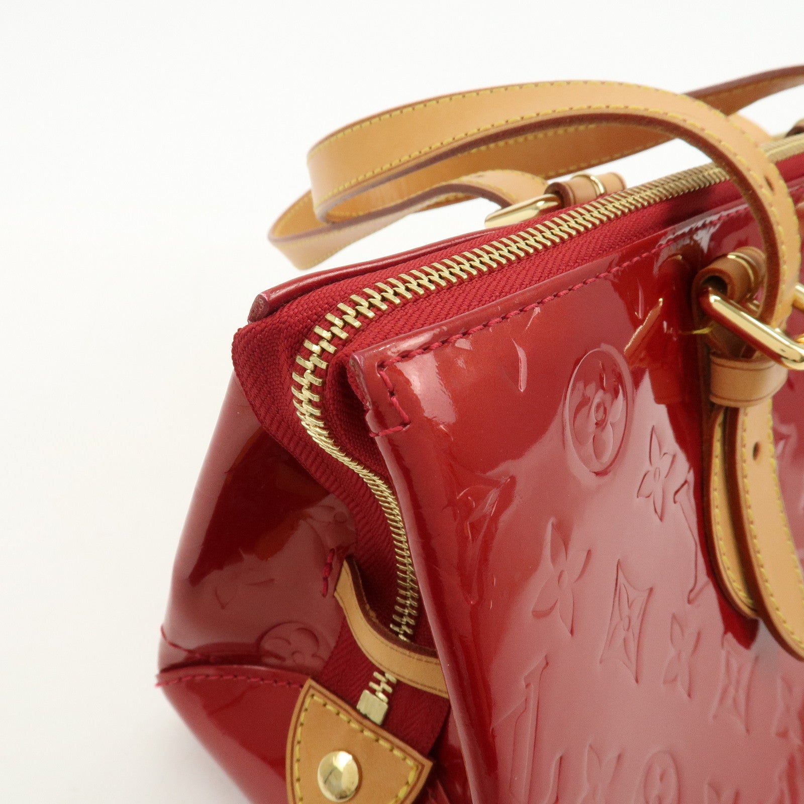 Louis Vuitton Vernis Rosewood Avenue Hand Bag Pomme D'Amour M93507