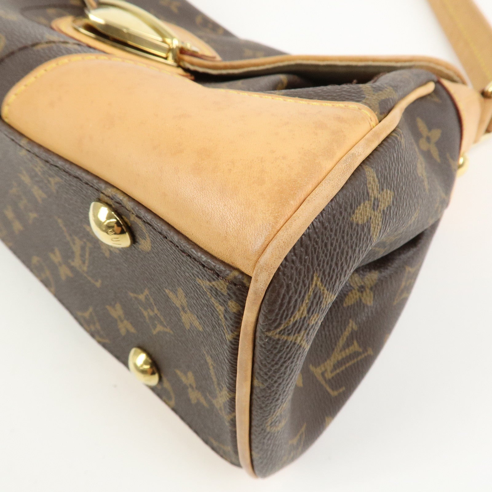 Louis Vuitton Monogram Beverly MM Shoulder Bag Brown M40121
