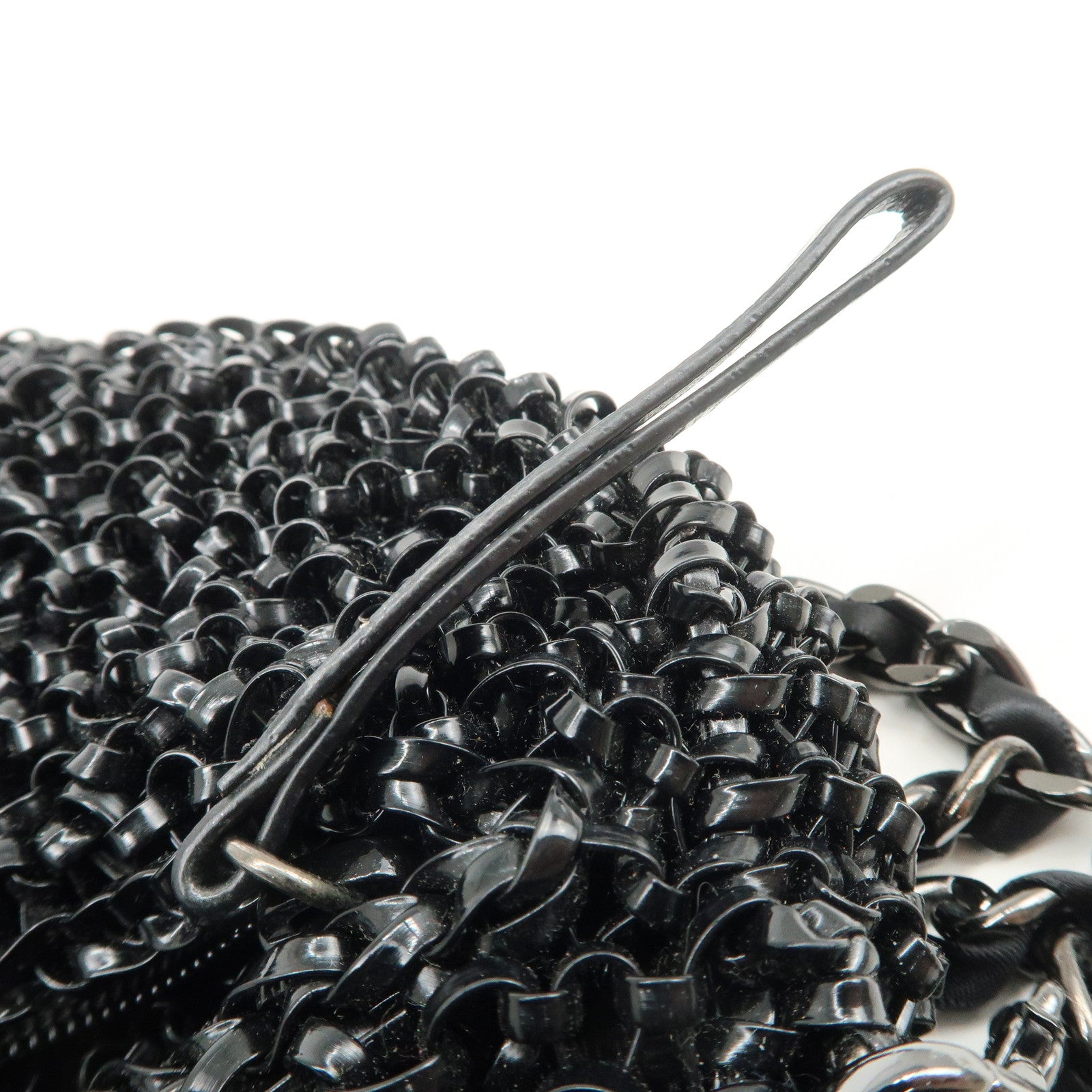 ANTEPRIMA Wire Bag MOTIVO PVC Chain Soulder Bag Heart Black