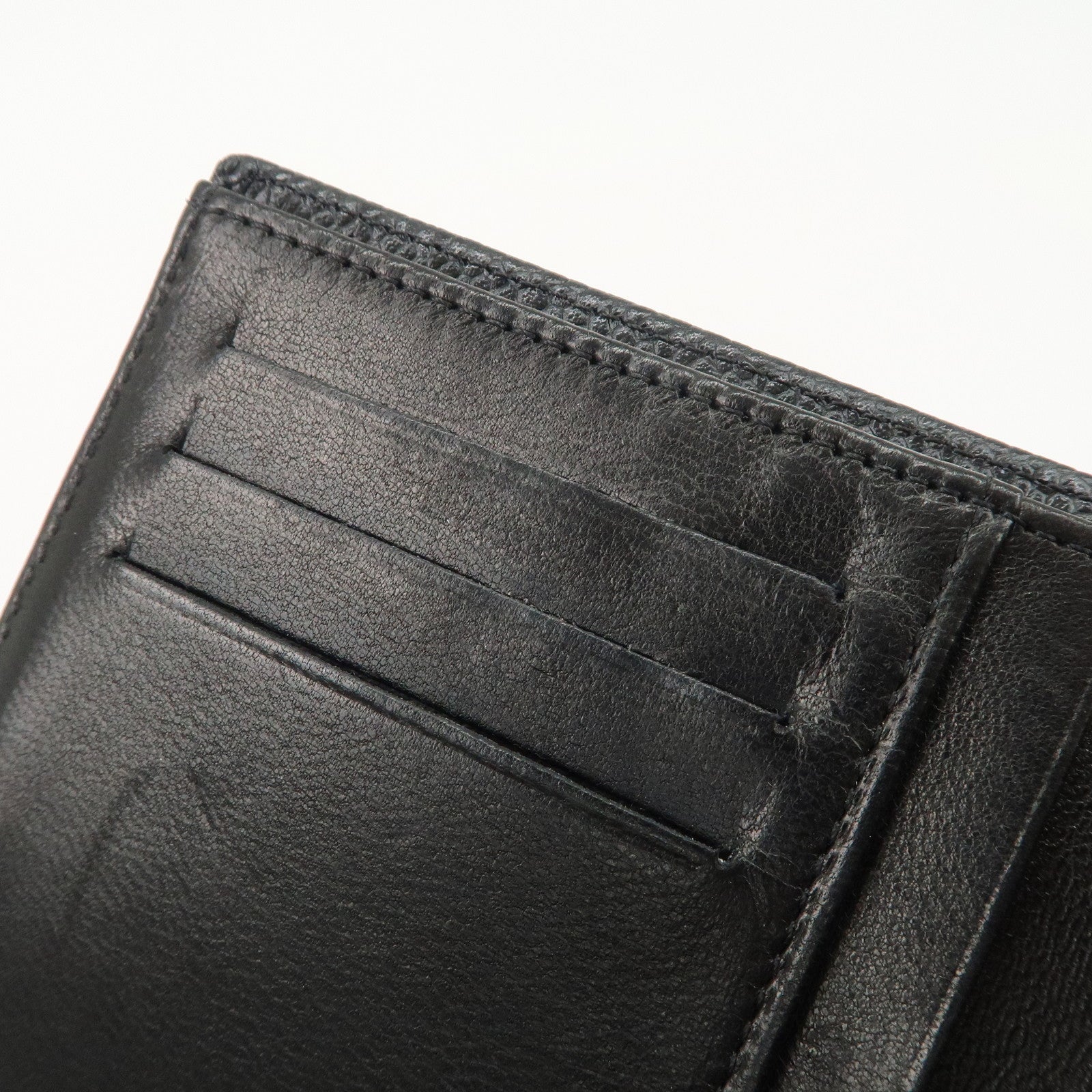 CHANEL COCO Mark Caviarskin Bi-fold Small Wallet Black A13497