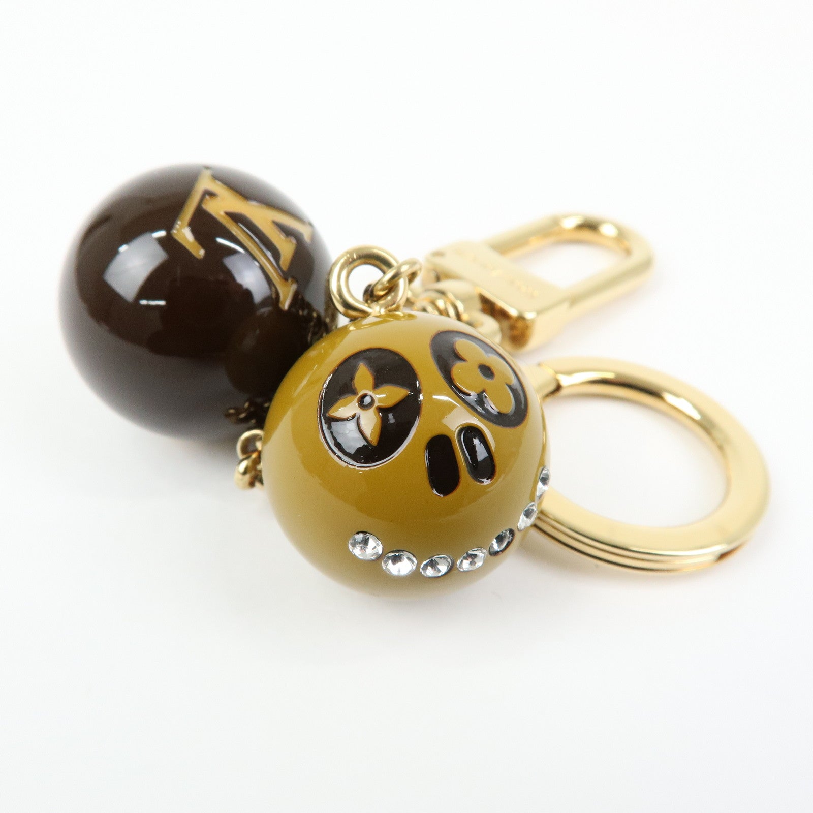 Louis Vuitton Jack & Lucy Key Chain Halloween Brown Gold M65376