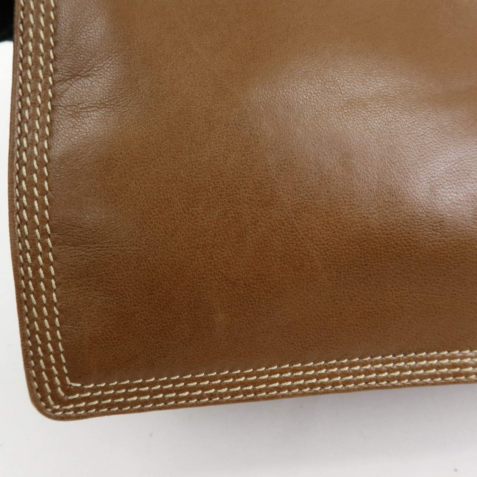 LOEWE Anagram Nappa Leather Shoulder Bag Hand Bag Brown