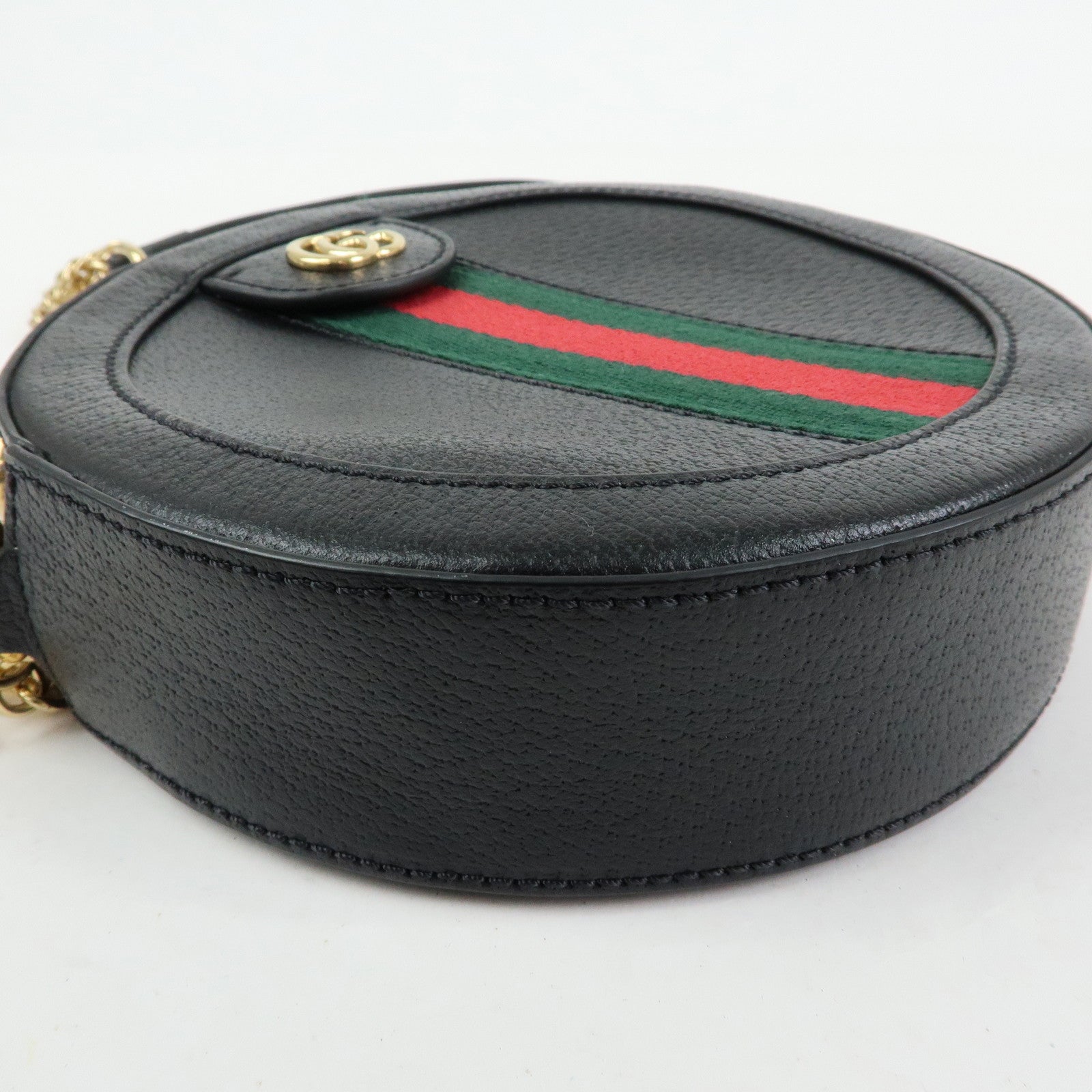 GUCCI Ophidia Sherry Mini Round Chain Shoulder Crossbody Bag 550618