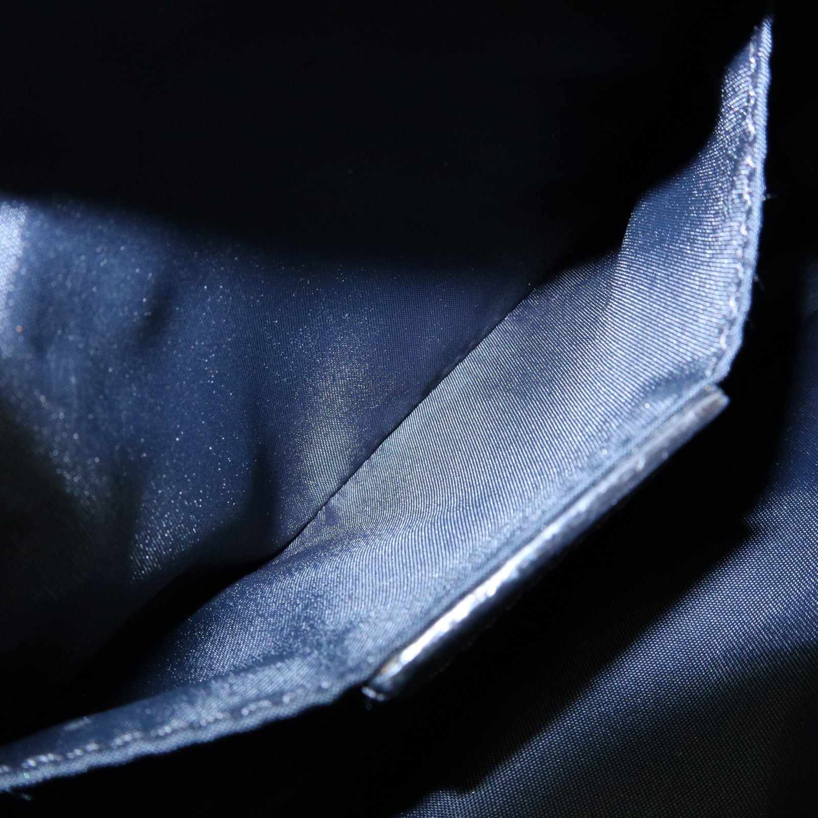 Christian Dior Trotter Jacquard Leather Shoulder Bag Black