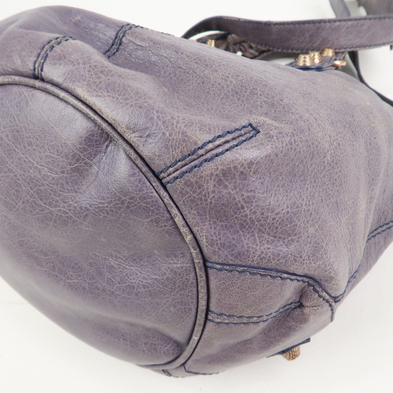 BALENCIAGA The Giant Mini Pompom 2Way Hand Shoulder Bag Gray 285439