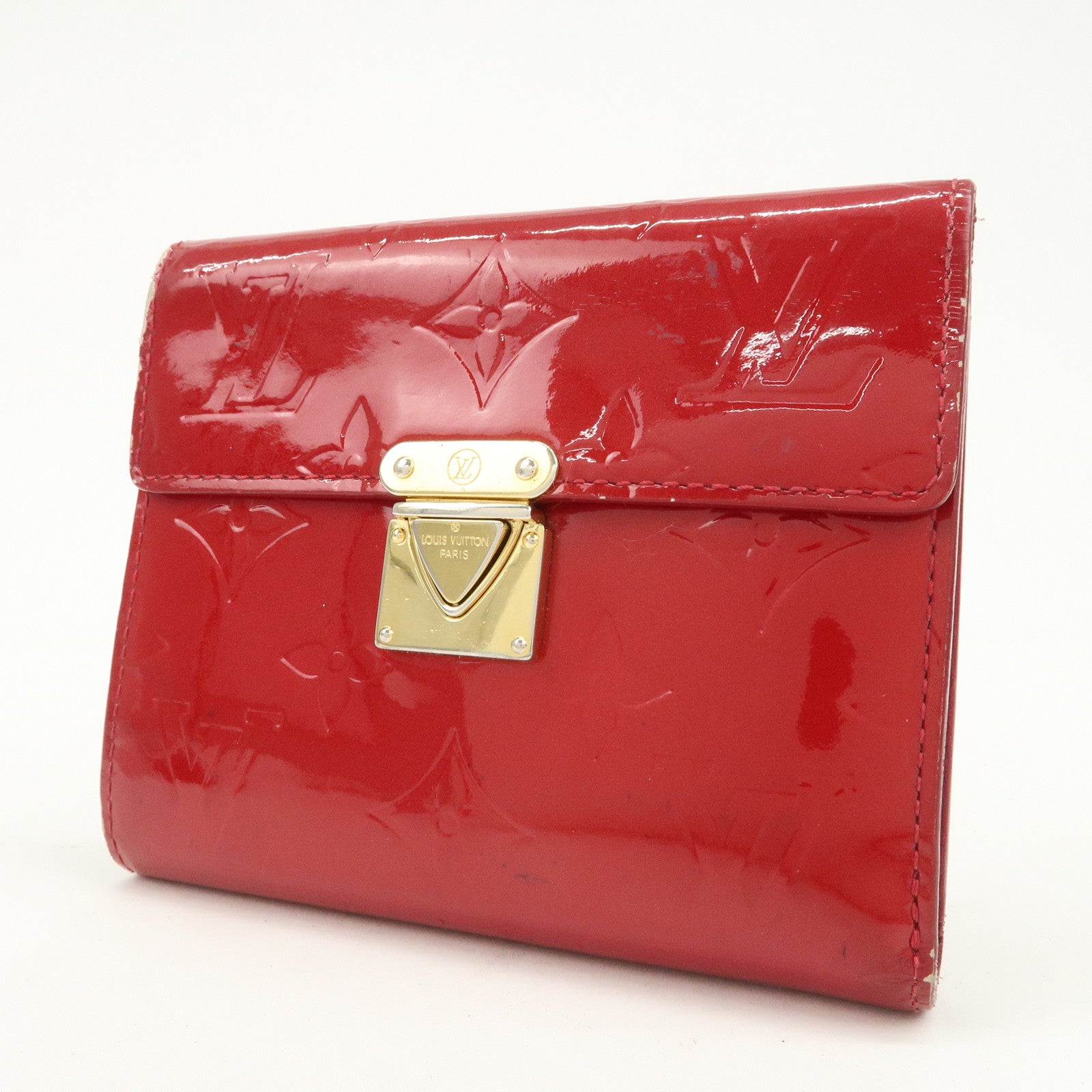 Louis Vuitton Monogram Vernis Leather Set of 2 Wallet M91979/M90203