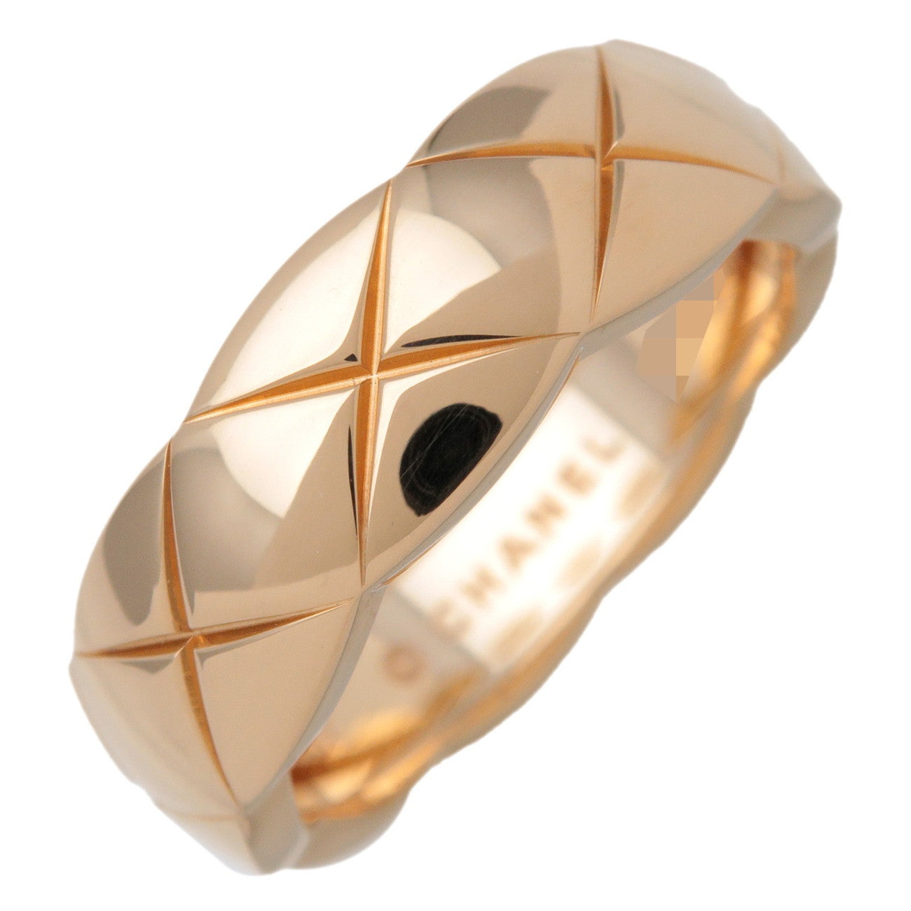 CHANEL COCO Crush Ring Medium #57 K18YG Yellow Gold US8 EU57 J10571