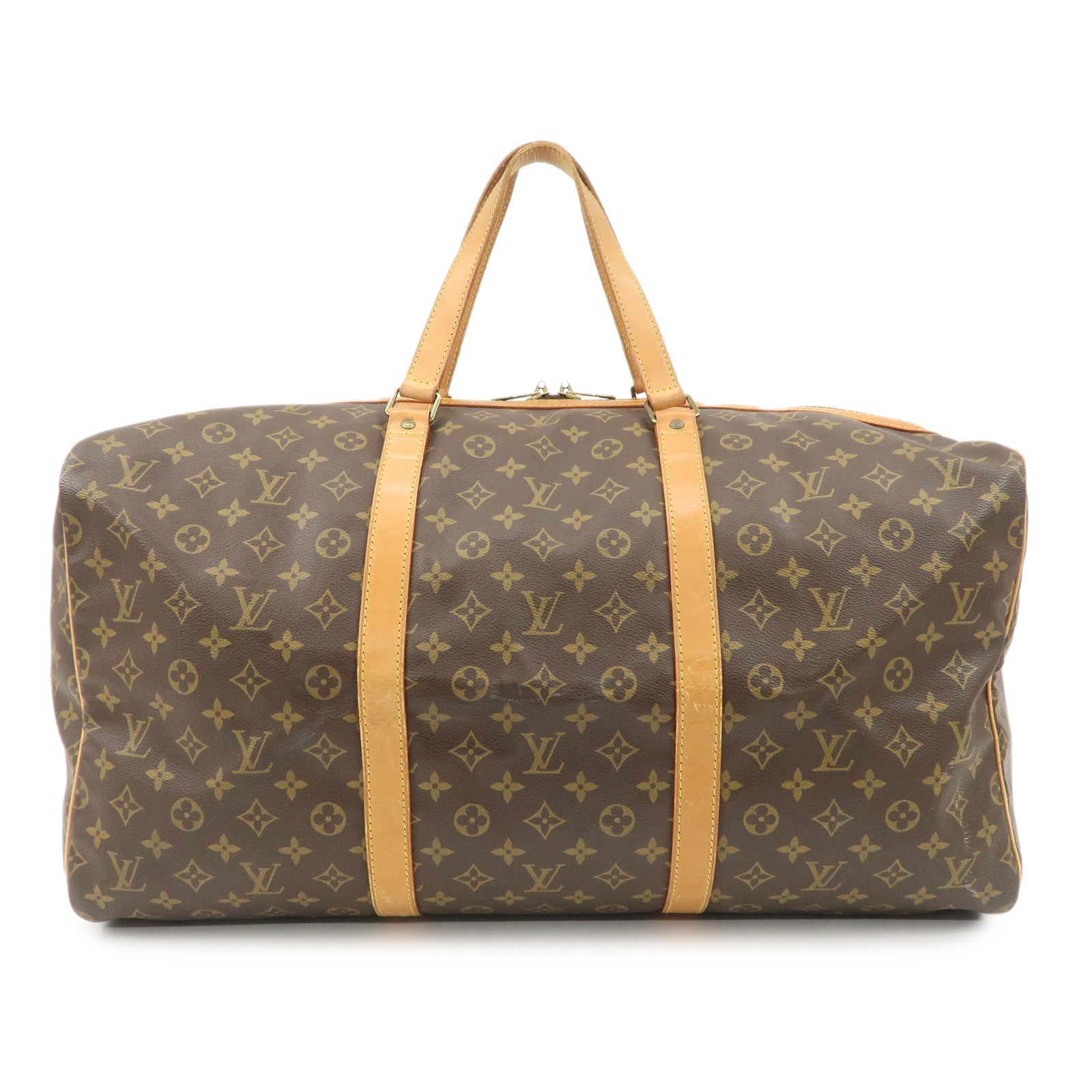 Louis Vuitton Monogram Sac Souple 55 Boston Bag Brown M41622