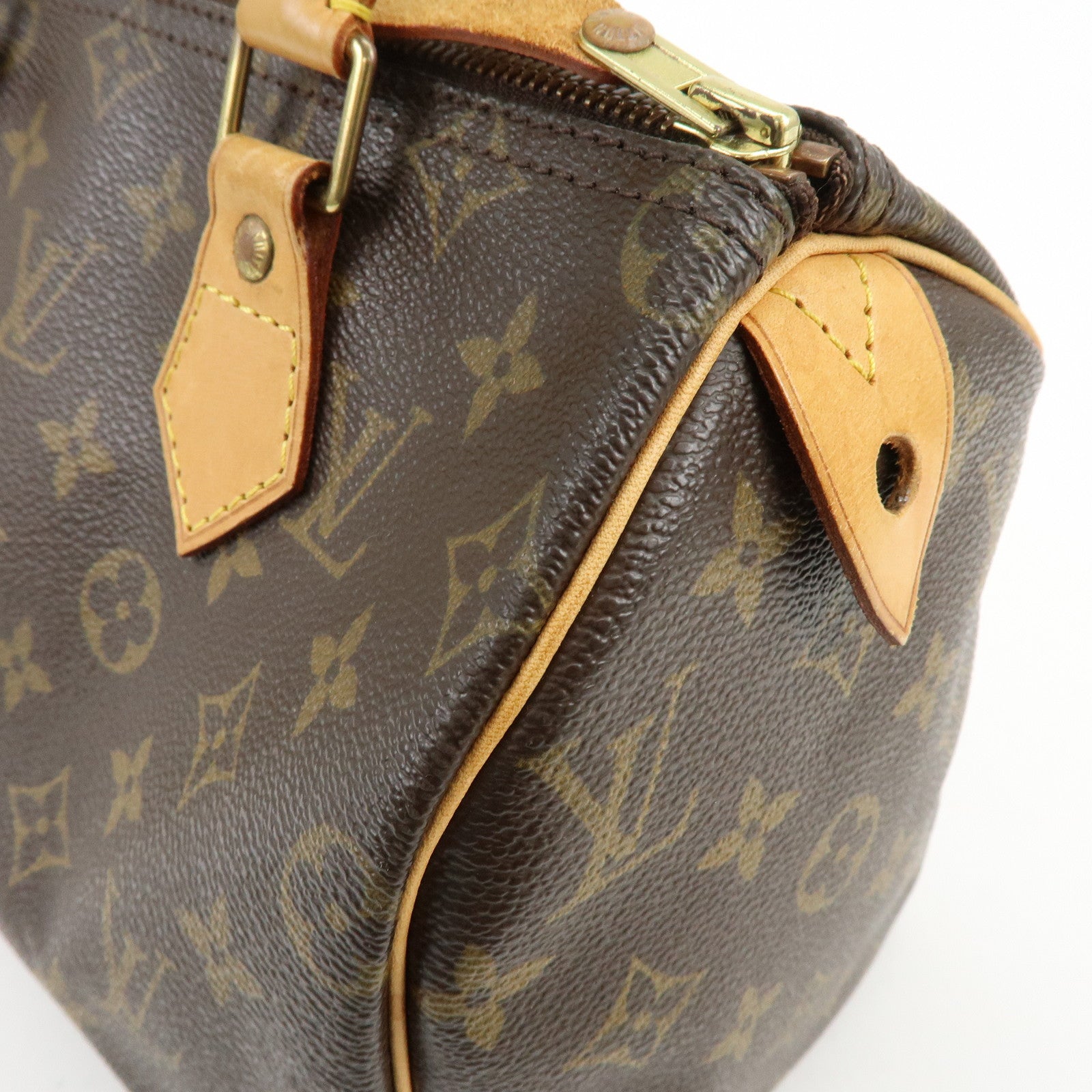 Louis Vuitton Monogram Speedy 25 Boston Bag Hand Bag Brown M41528