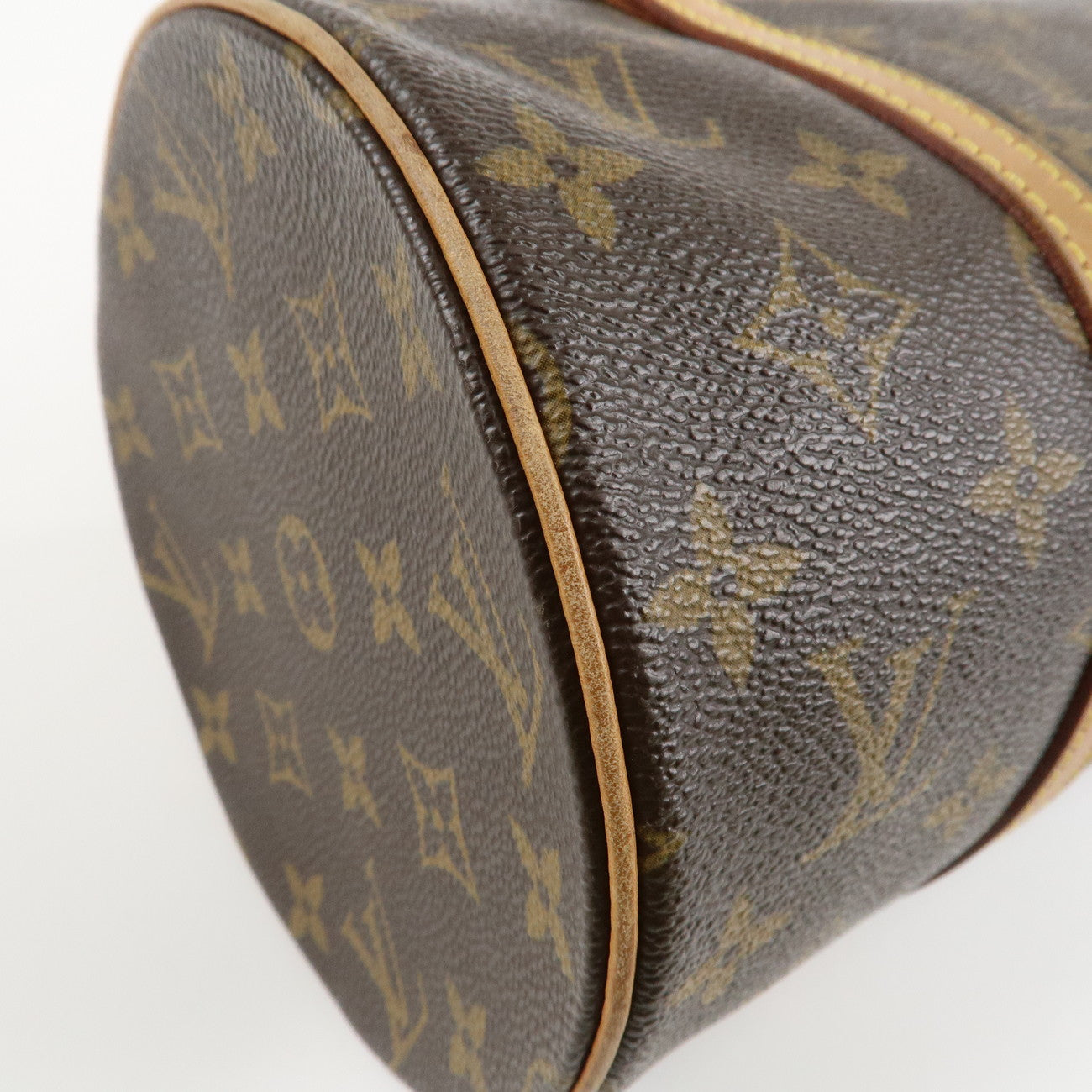 Louis Vuitton Monogram Papillon 30 Hand Bag New Style Brown M51385 Used