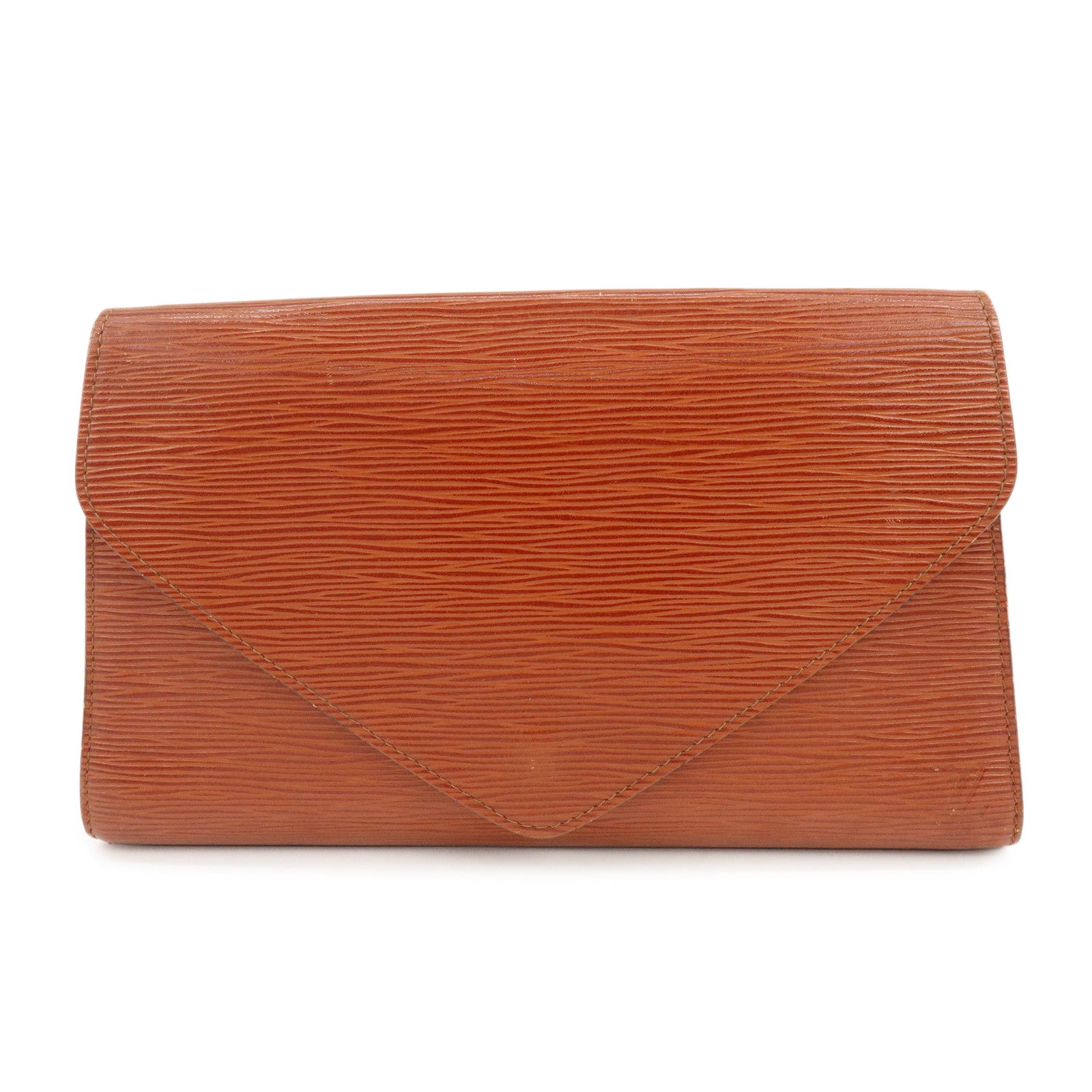 Louis Vuitton Epi Leather Art Deco Clutch Bag Kenya Brown M52633