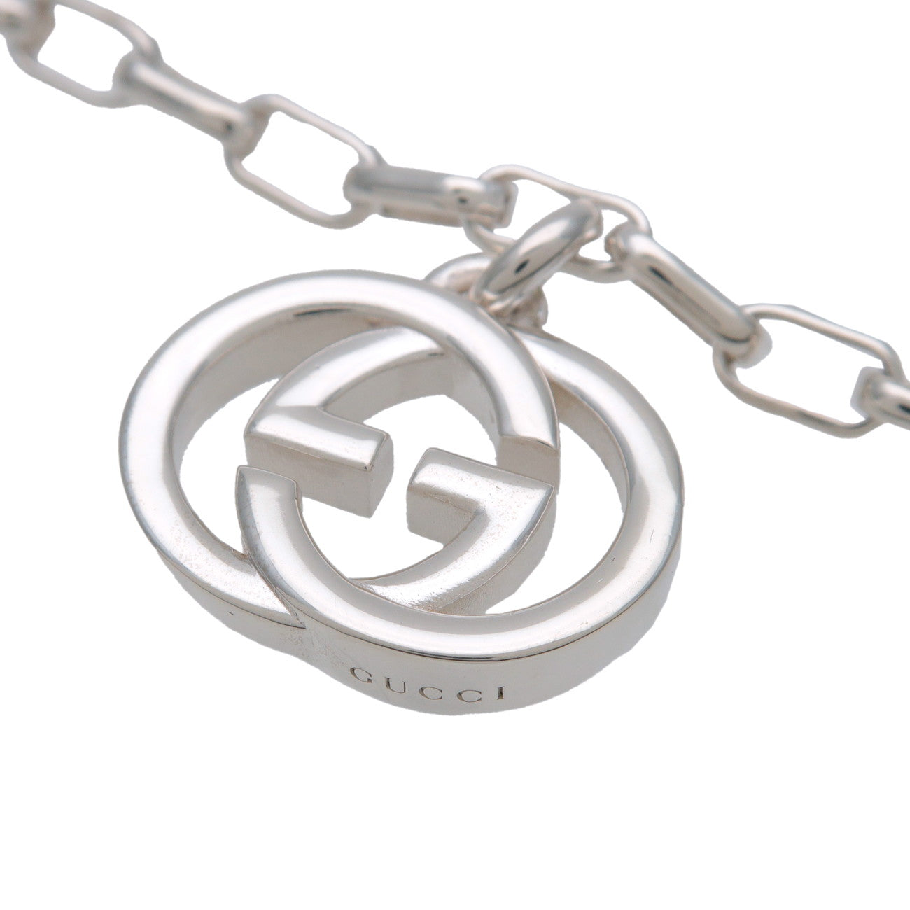 GUCCI Interlocking G Bracelet SV925 Silver 295711