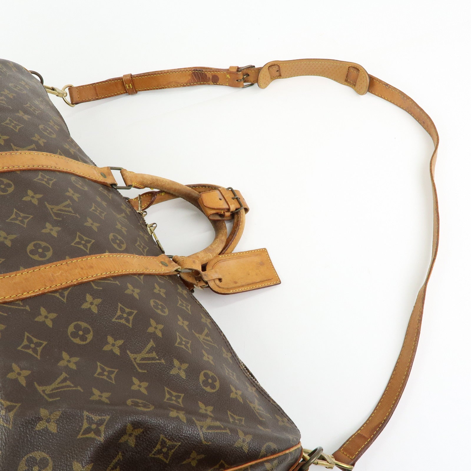 Louis Vuitton Monogram Keep All Bandouliere 55 Boston Bag M41414