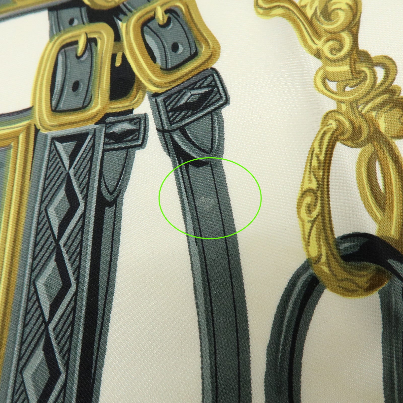 HERMES Carre 90 Silk 100% BRIDES DE GALA Scarf Light Pink White