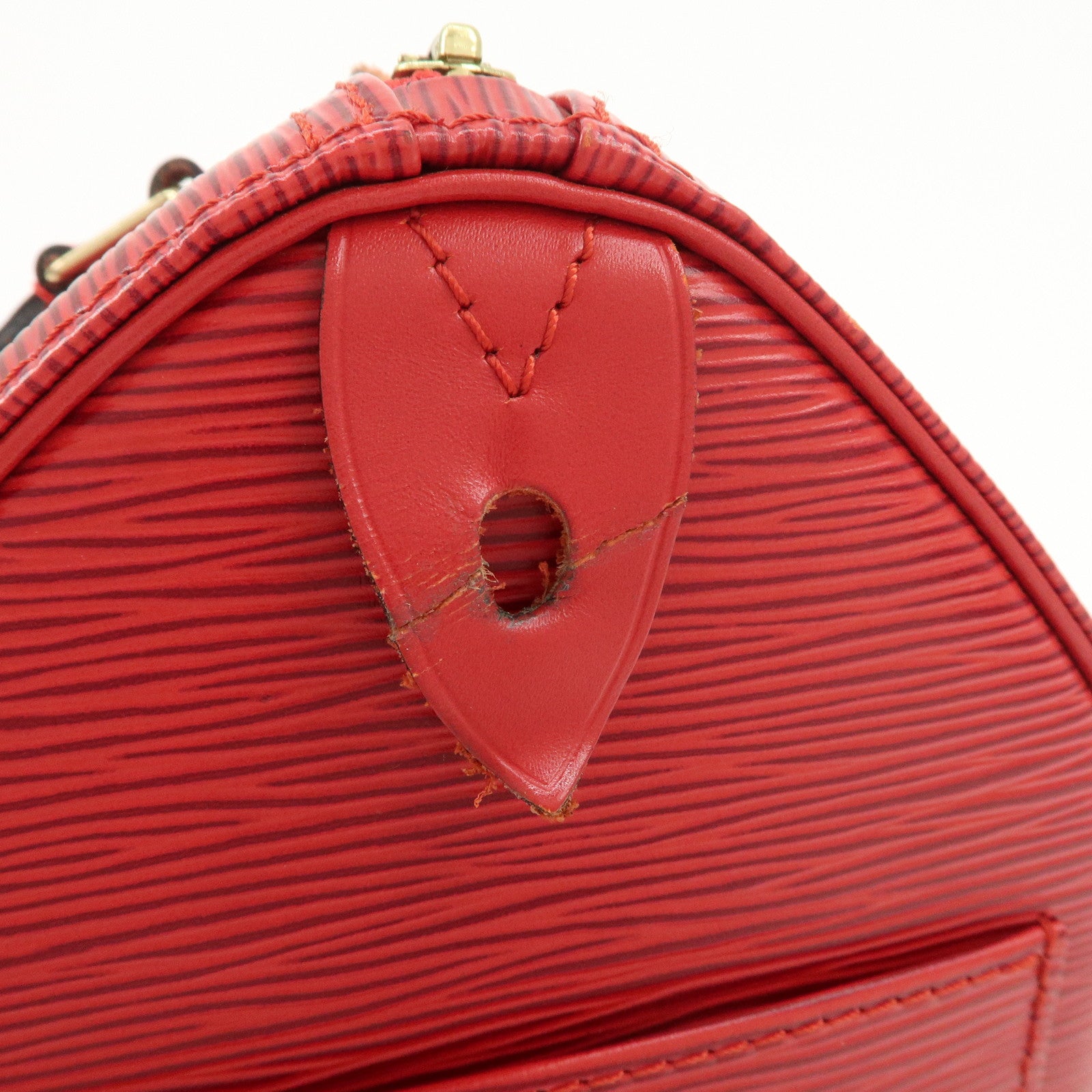 Louis Vuitton Epi Speedy 25 Hand Bag Castilian Red M43017