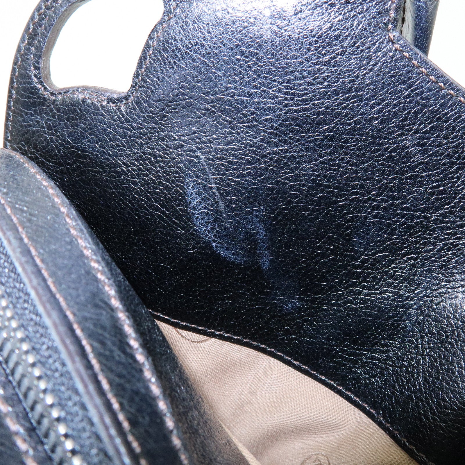 Cartier Marcello de Cartier Leather 2Way Shoulder Hand Bag Black