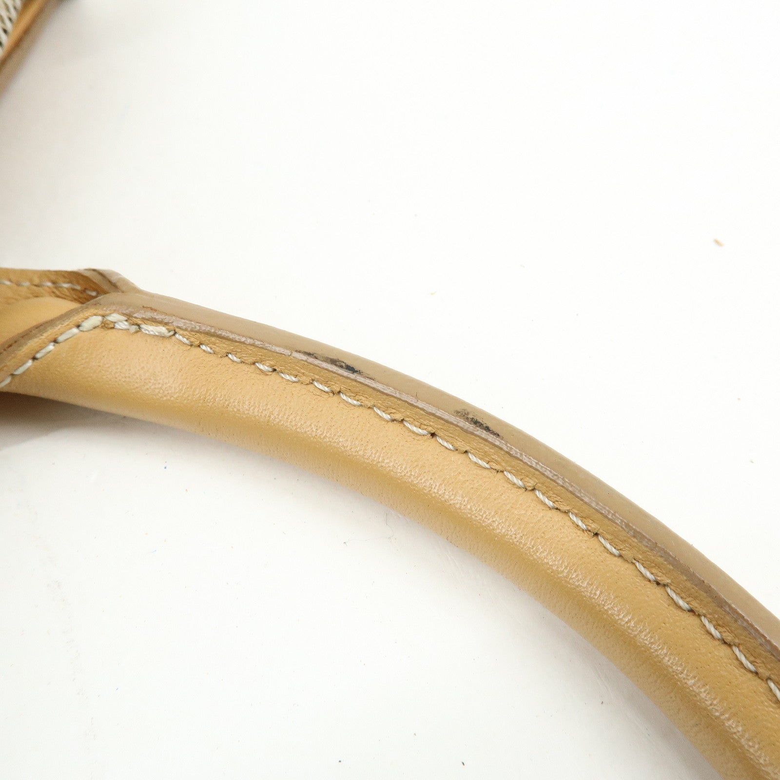 BURBERRY Canvas Leather Tote Bag Hand Bag Beige Light Beige