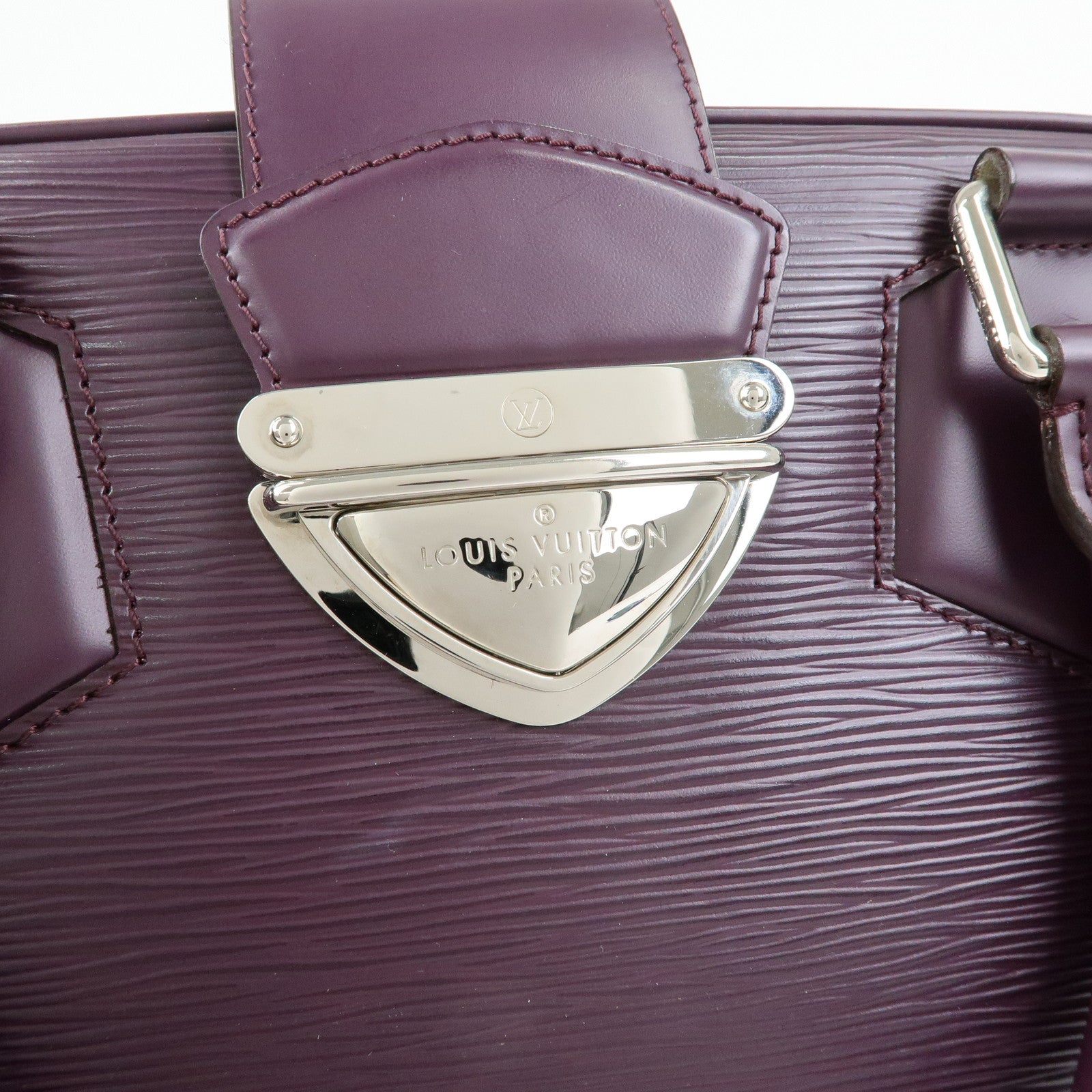 Louis Vuitton Epi Bowling Montaigne GM Hand Bag Cassis M5931K