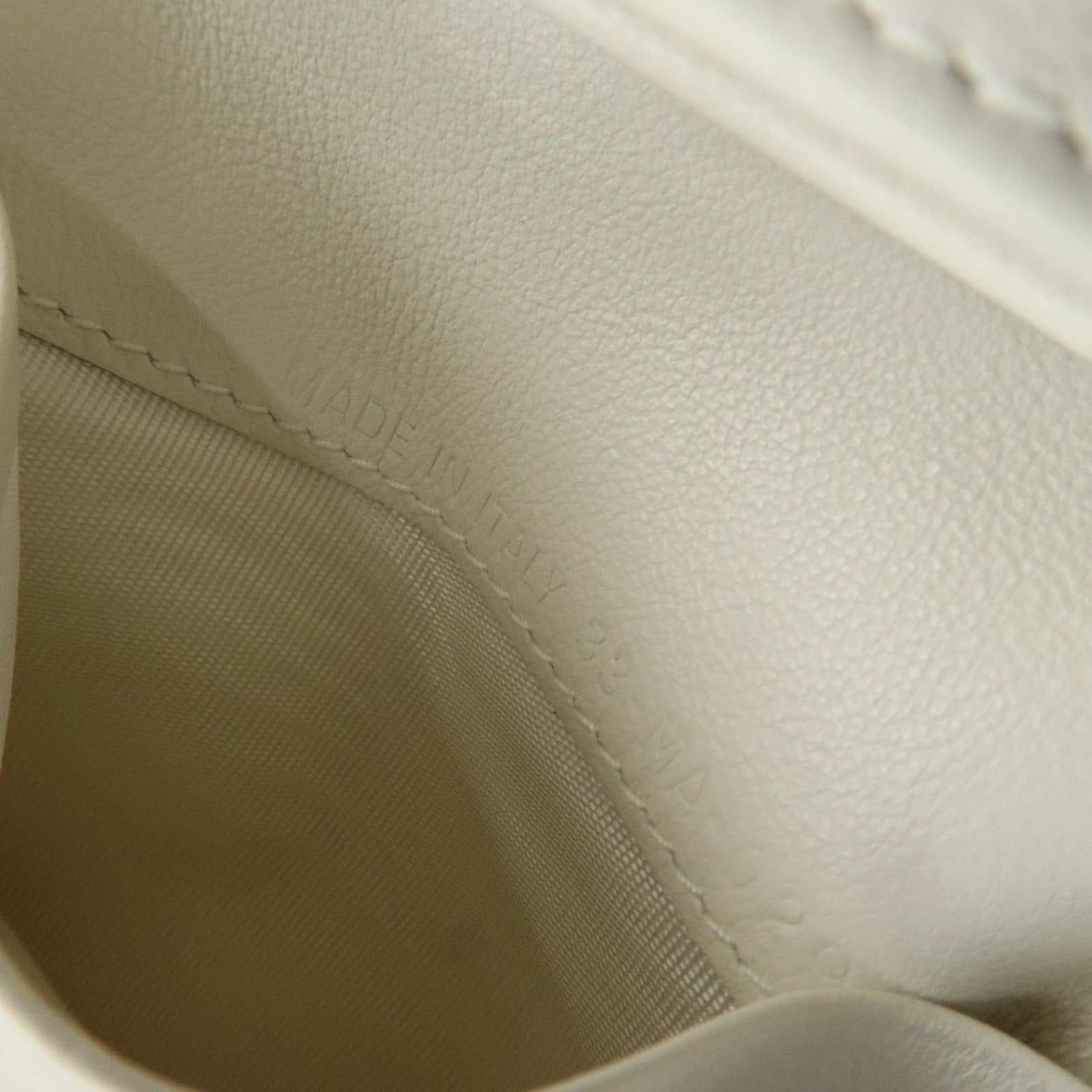 Christian Dior Logo Leather Bi-fold Comact Wallet Ivory Multicolor