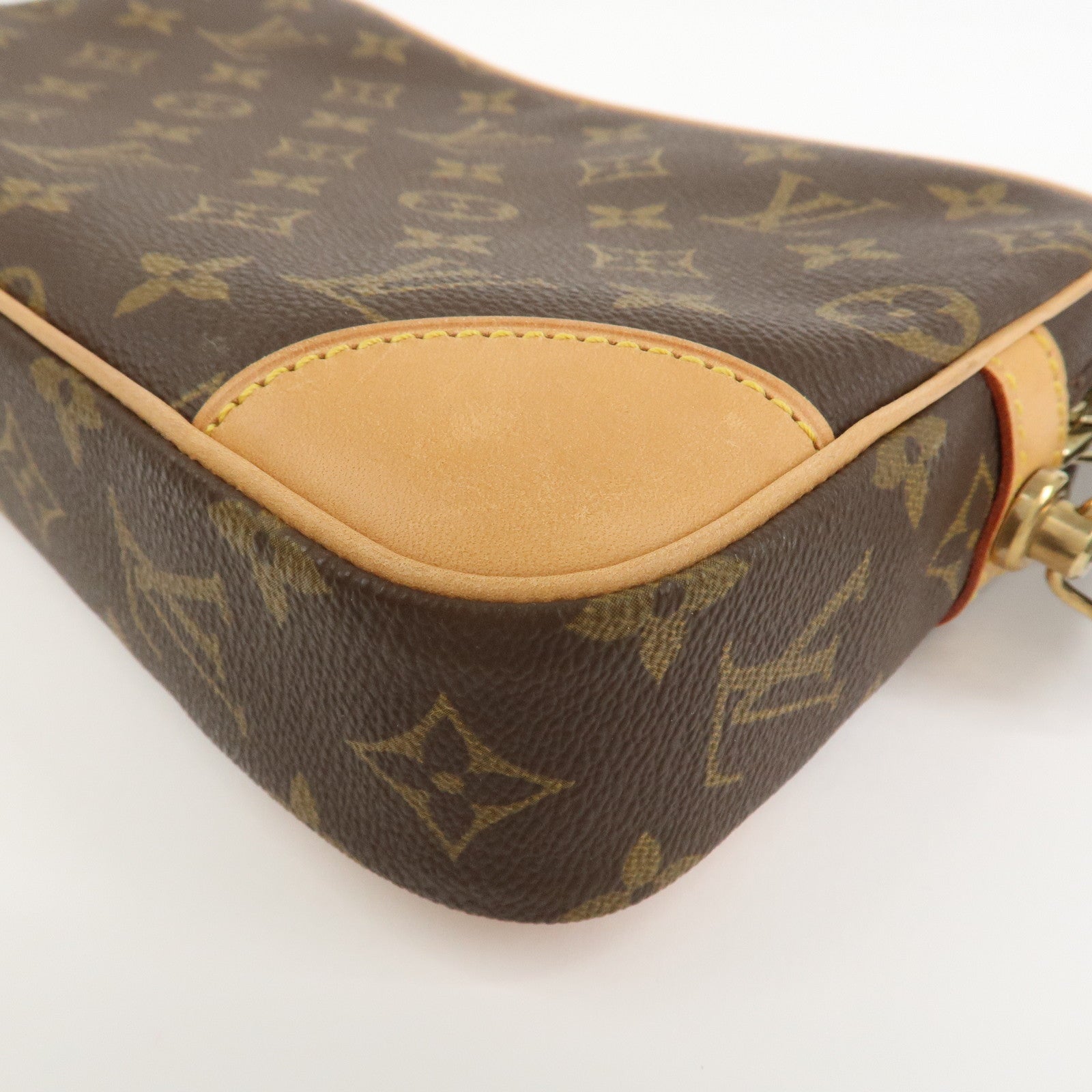 Louis Vuitton Monogram Marly Dragonne GM Clutch Bag Brown M51825