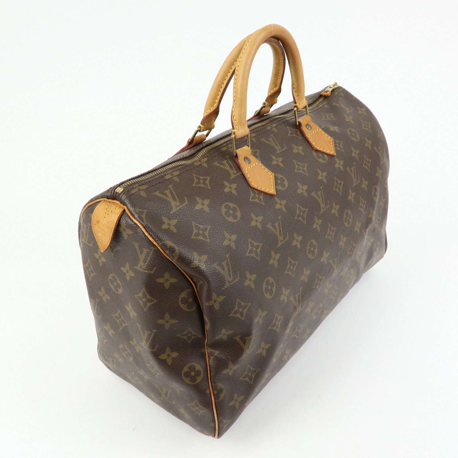 Louis Vuitton Monogram Speedy 40 Hand Bag Boston Bag Brown M41522