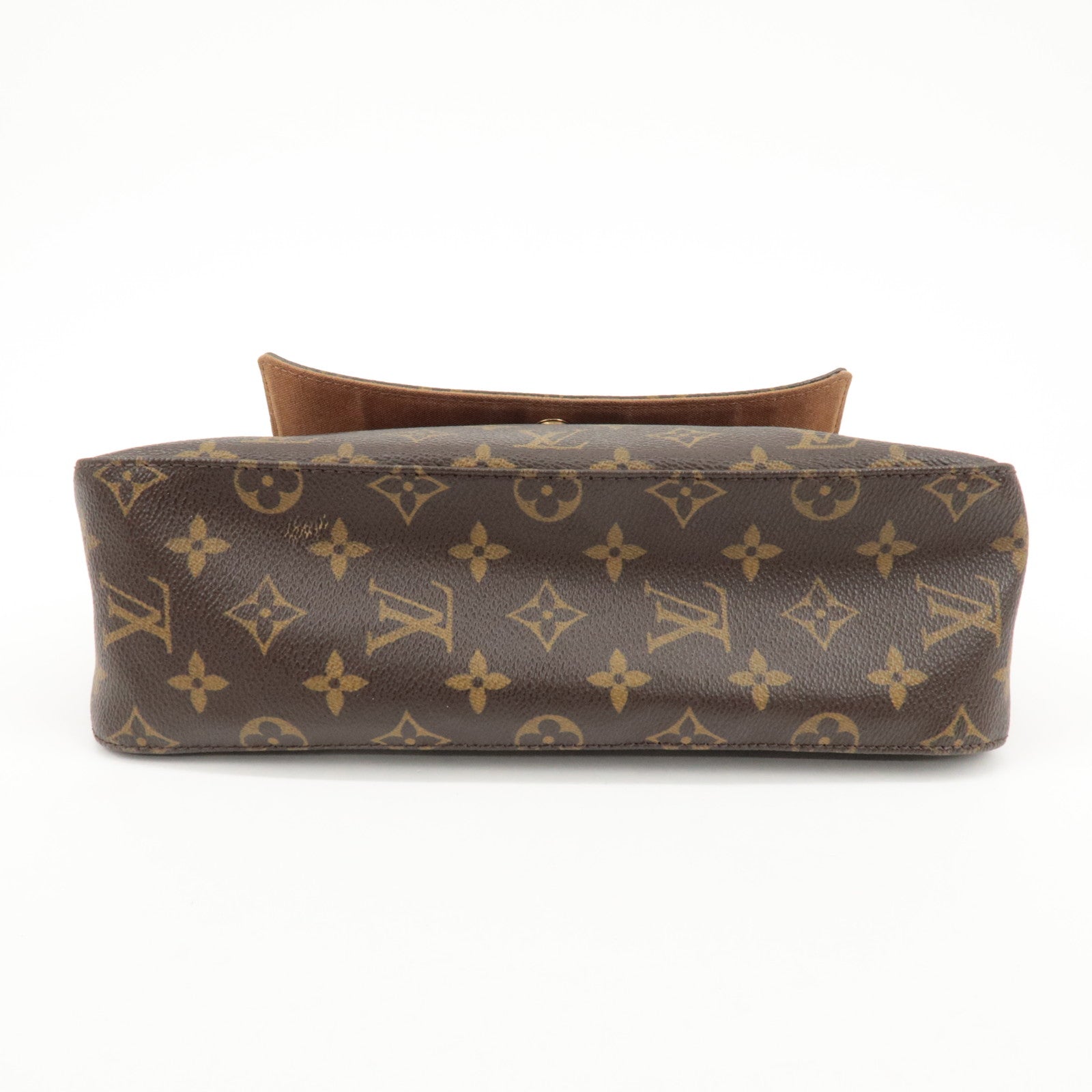 Louis Vuitton Monogram Mini Looping Shoulder Bag Brown M51147 Used