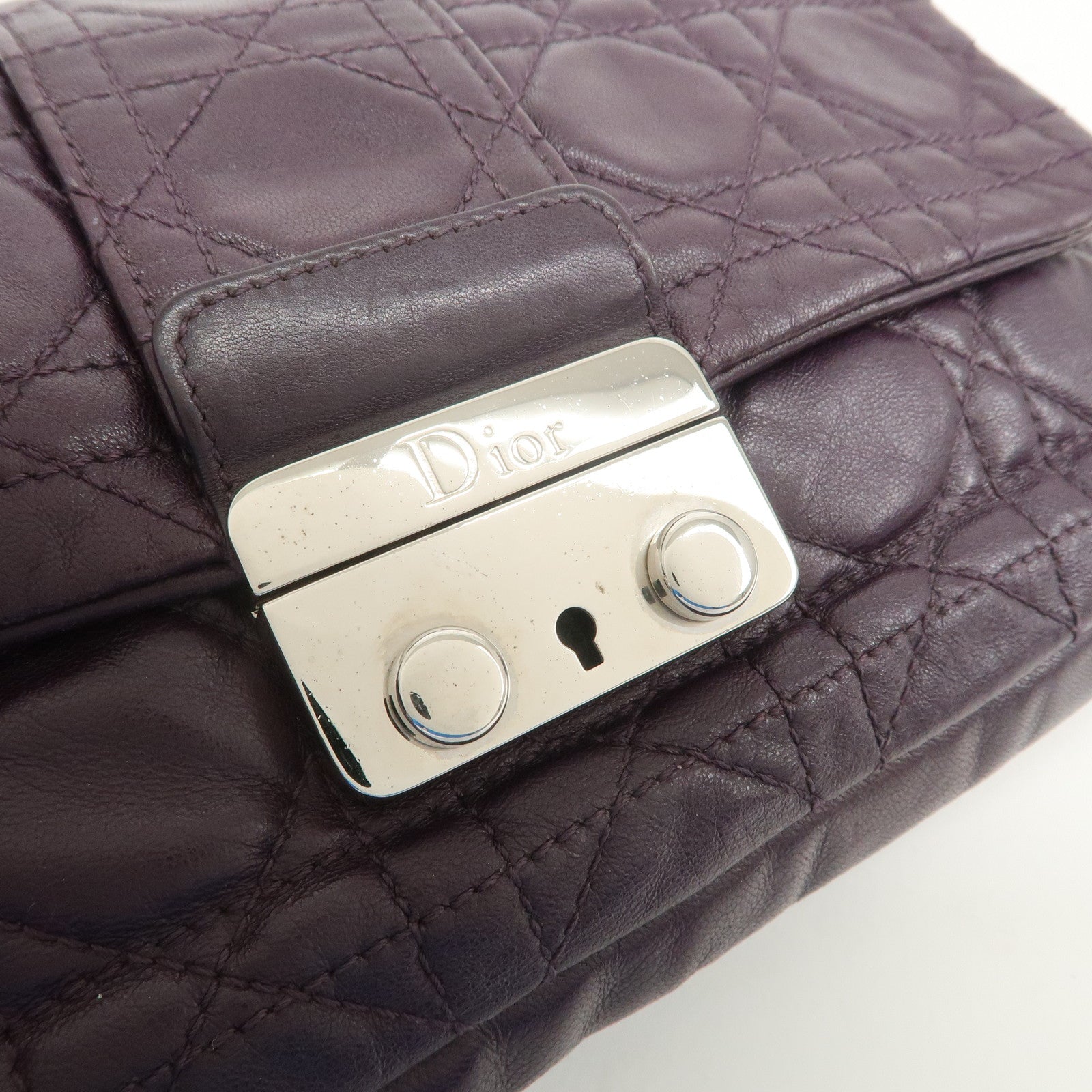 Christian Dior Cannage Shoulder Bag Crossbody Bag 007-LU-0130