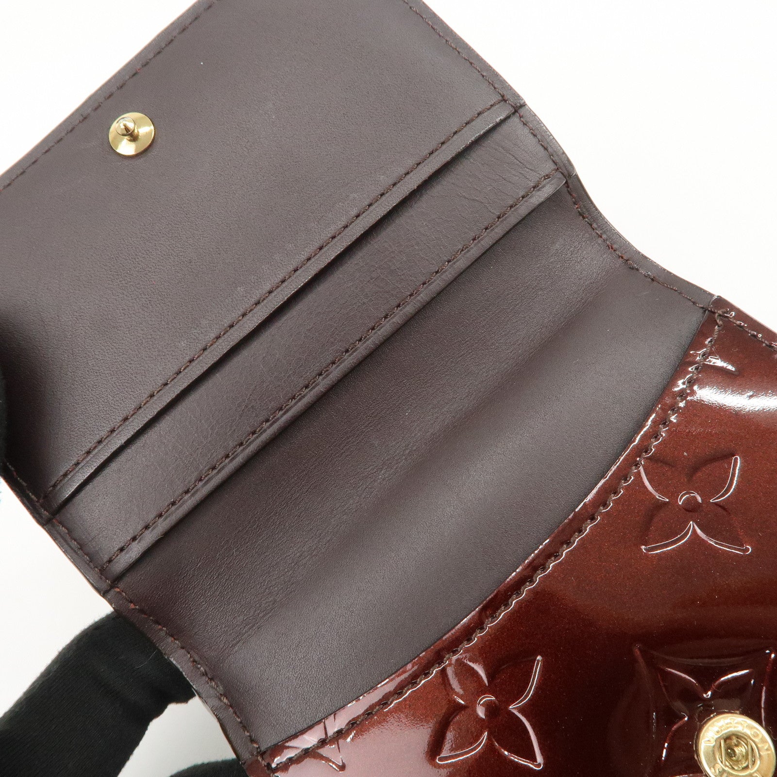 Louis Vuitton Monogram Vernis Leather Ludlow Coin Card Case M93519