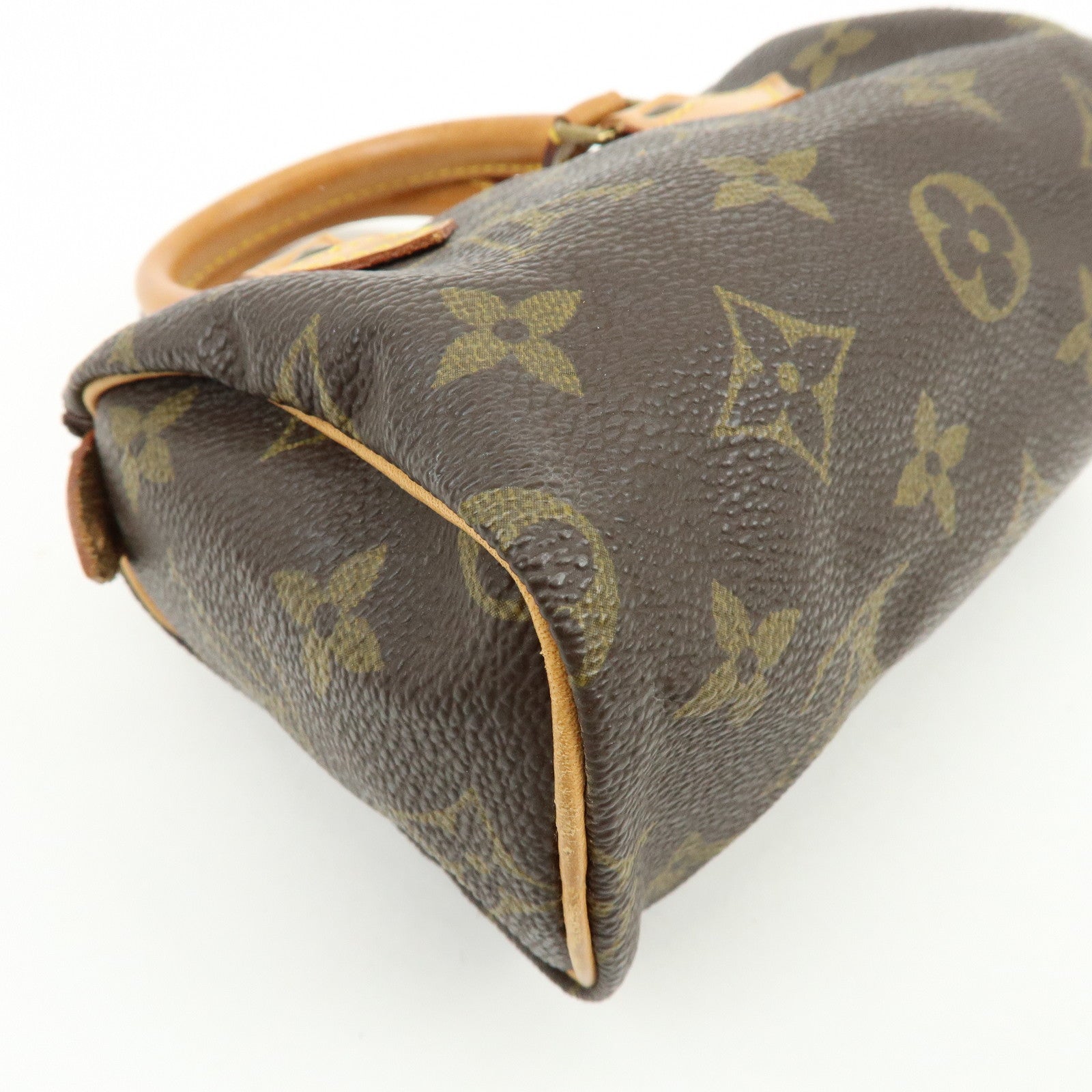 Louis Vuitton Monogram Mini Speedy Hand Bag Brown M41534