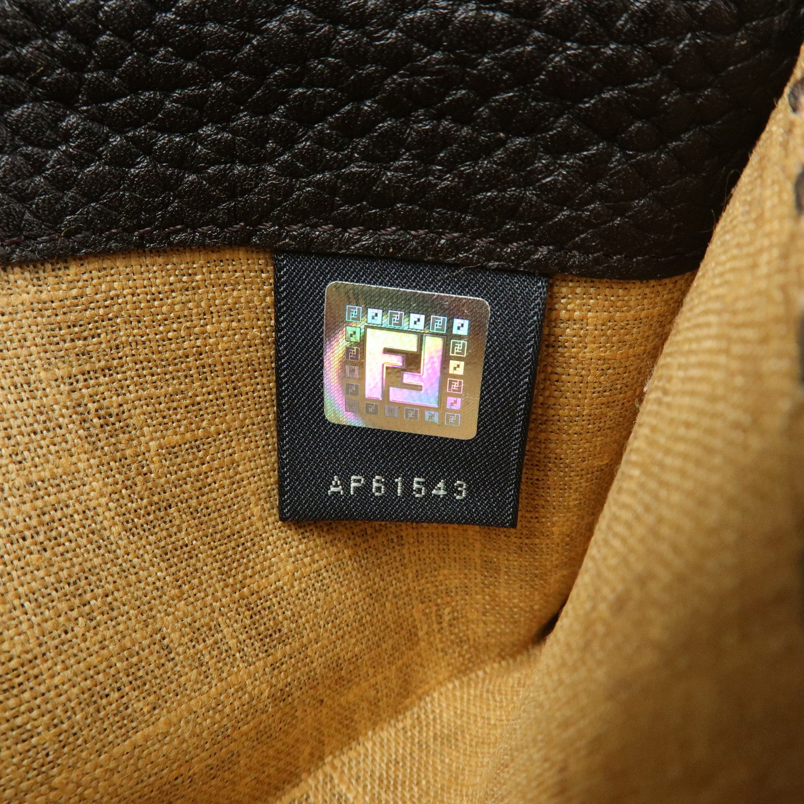 FENDI Selleria Leather Long Flap Wallet Dark Brown 8M0144