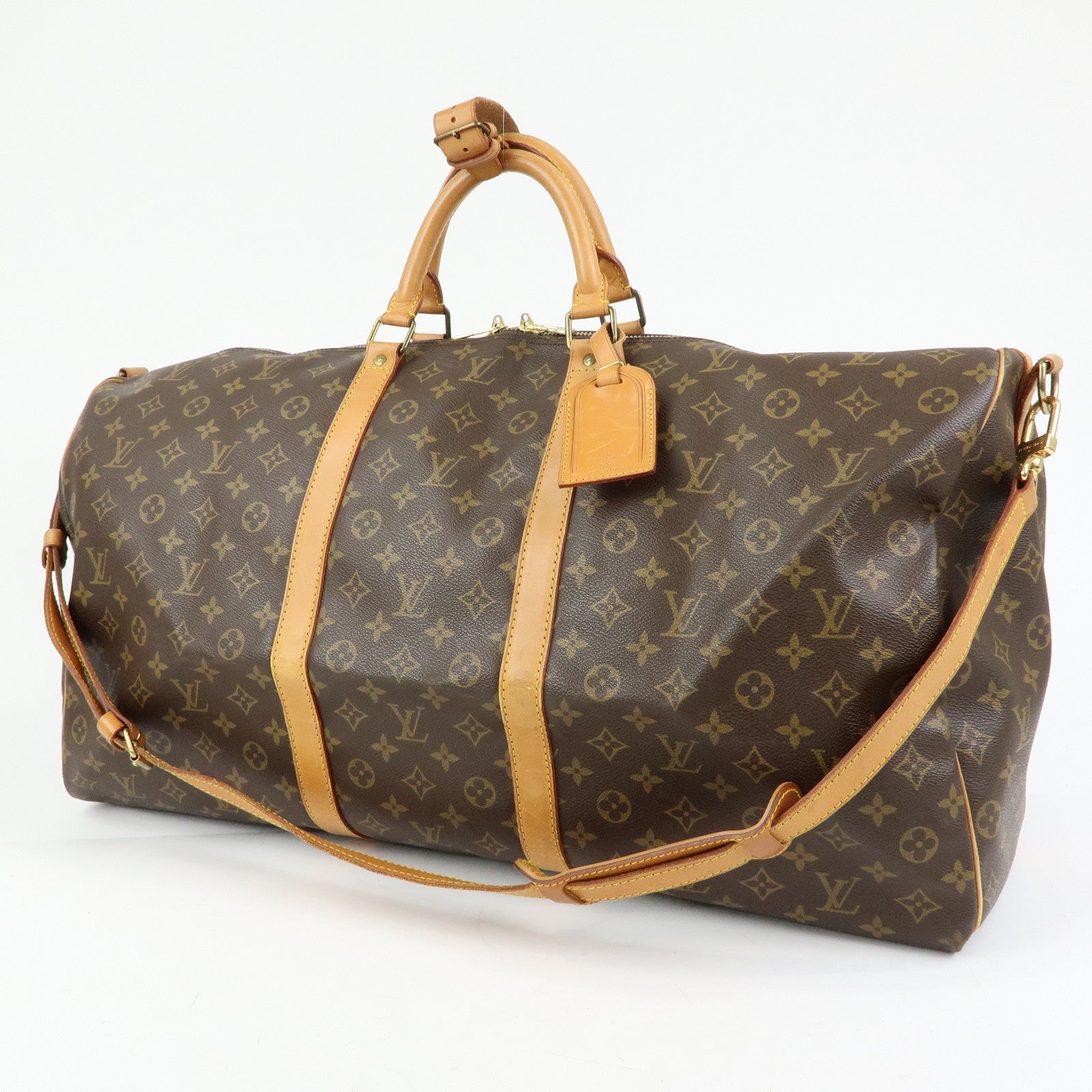 Louis Vuitton Monogram Keep All Bandouliere 60 Boston Bag M41412
