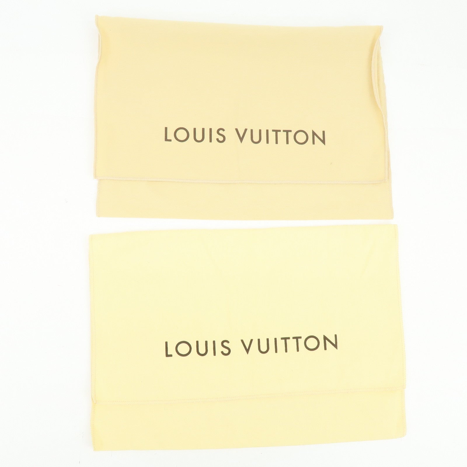 Louis Vuitton Set of 13 Dust Bag Storage Bag Flap Style Beige