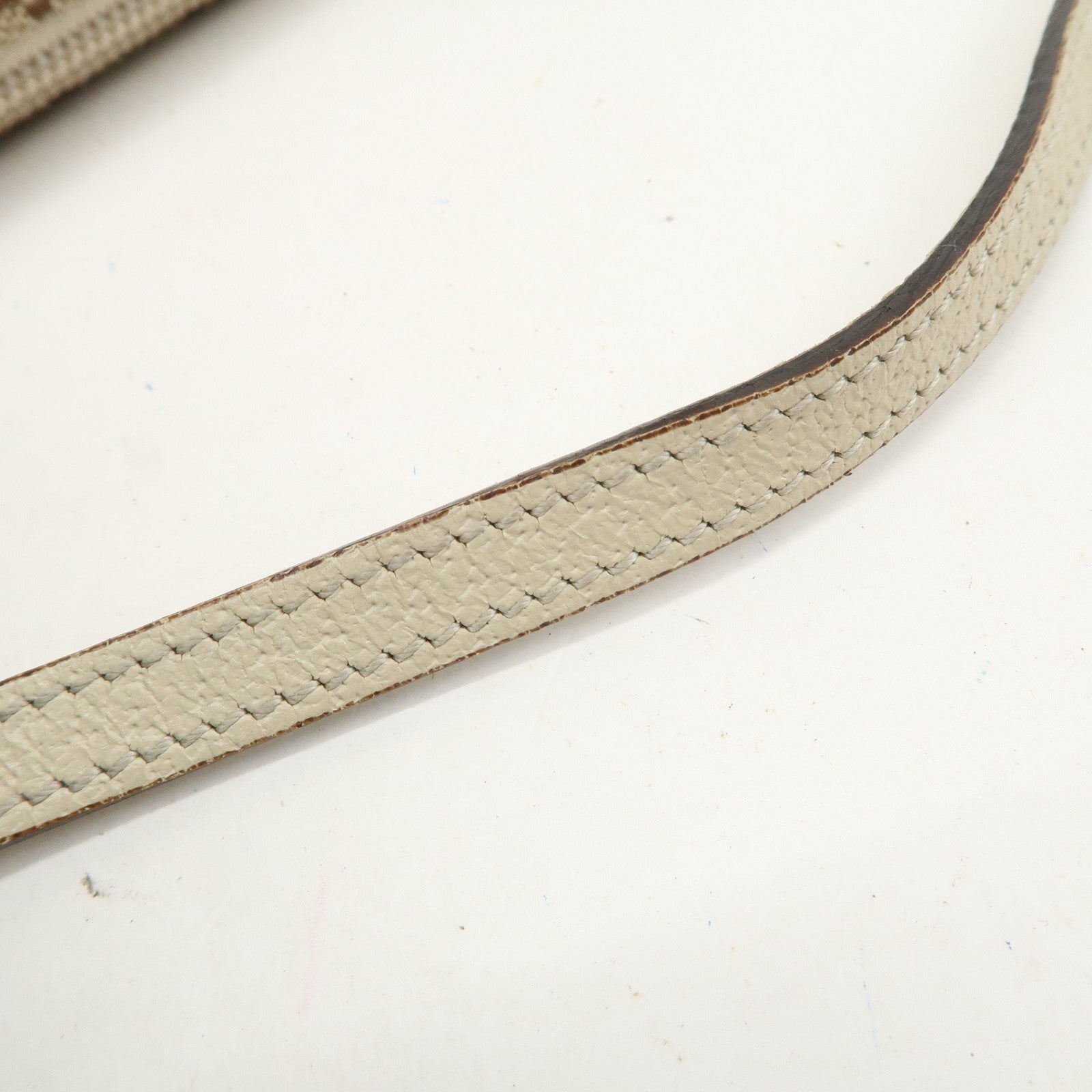 GUCCI Boat Bag GG Canvas Leather Hand Bag Pouch Brown Ivory 07198