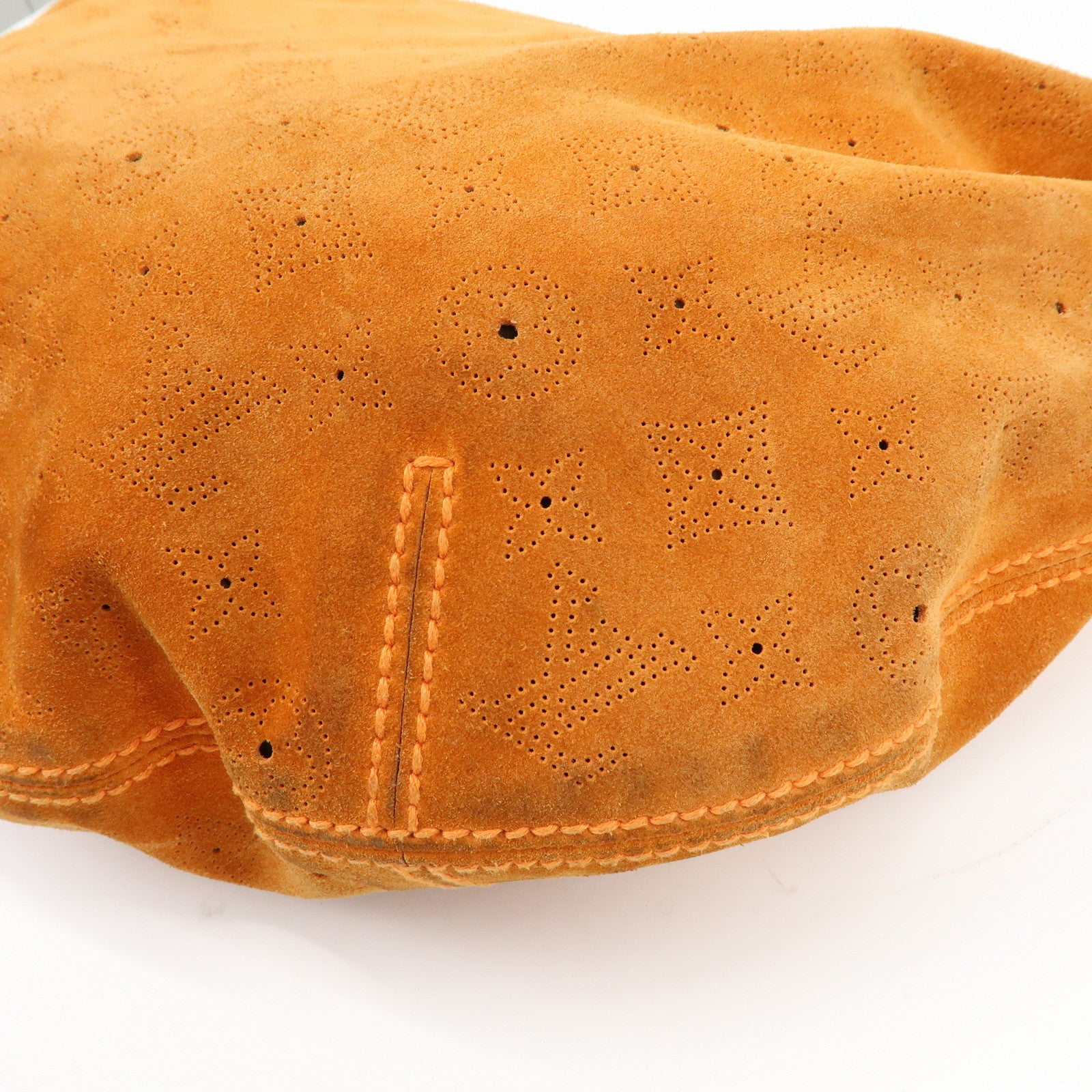 Louis Vuitton Monogram Onata GM Suede Shoulder Bag Orange M95119