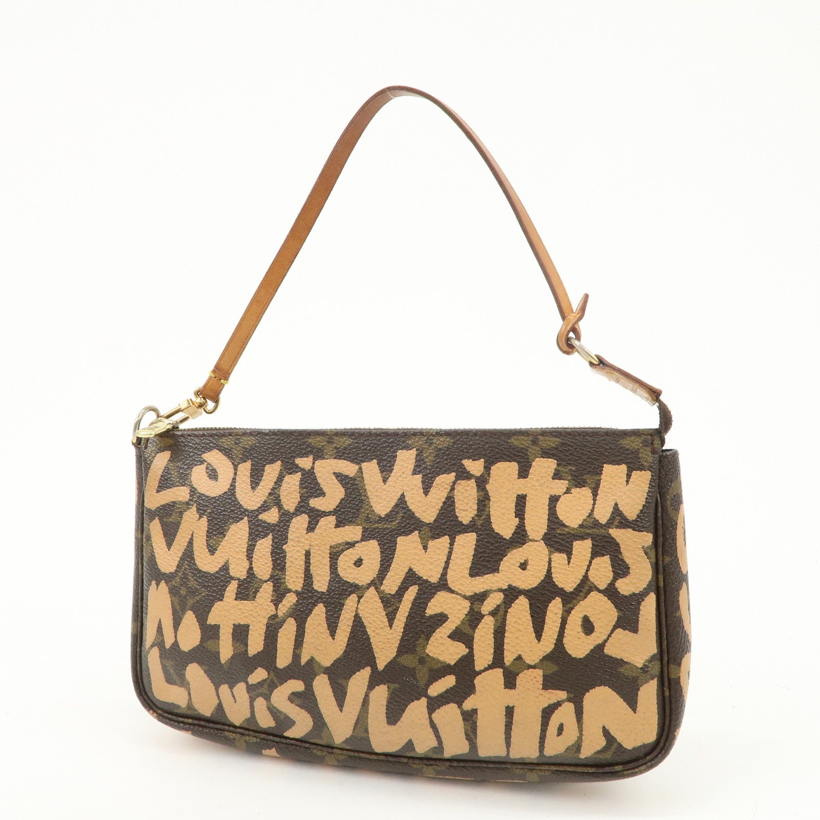Louis Vuitton Monogram Graffiti Pochette Accessoires Peach M92193