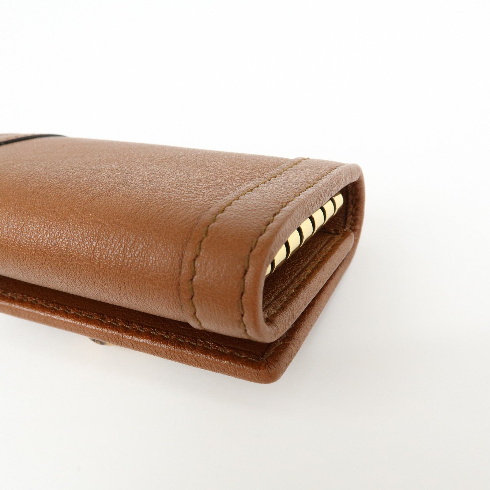 GUCCI GG Marmont Bamboo 6 Key Rings Key Case Brown 658636