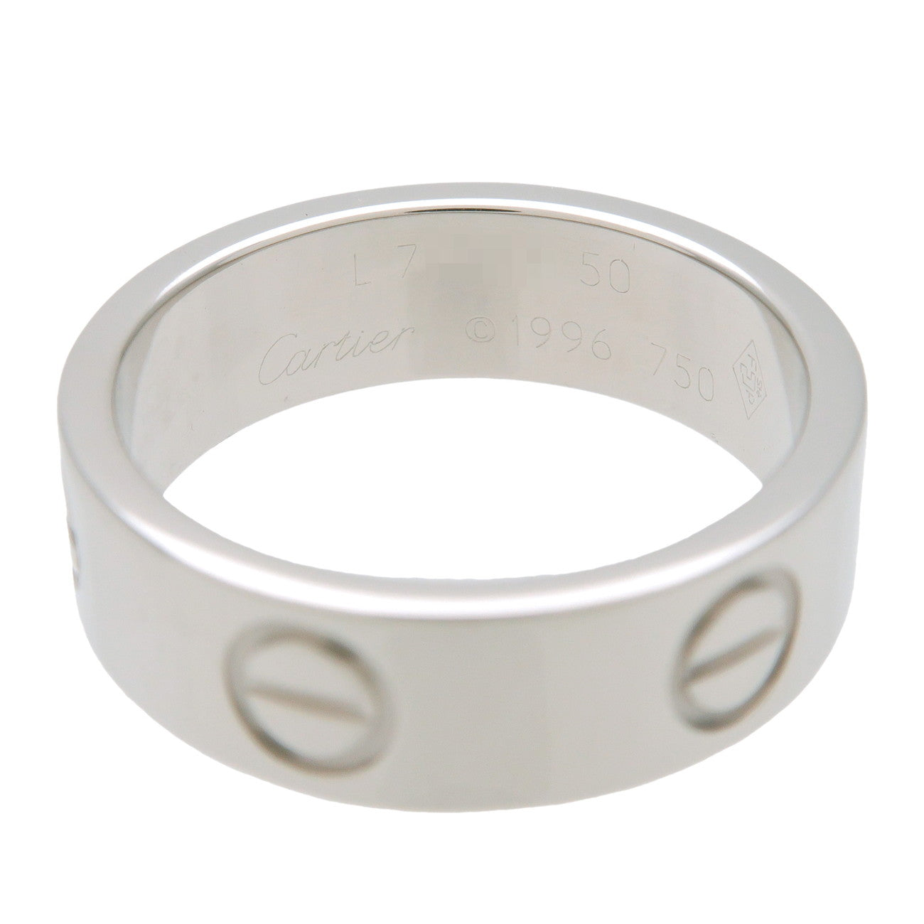 Cartier Love Ring K18 750WG White Gold #50 US5 EU49.5 HK11