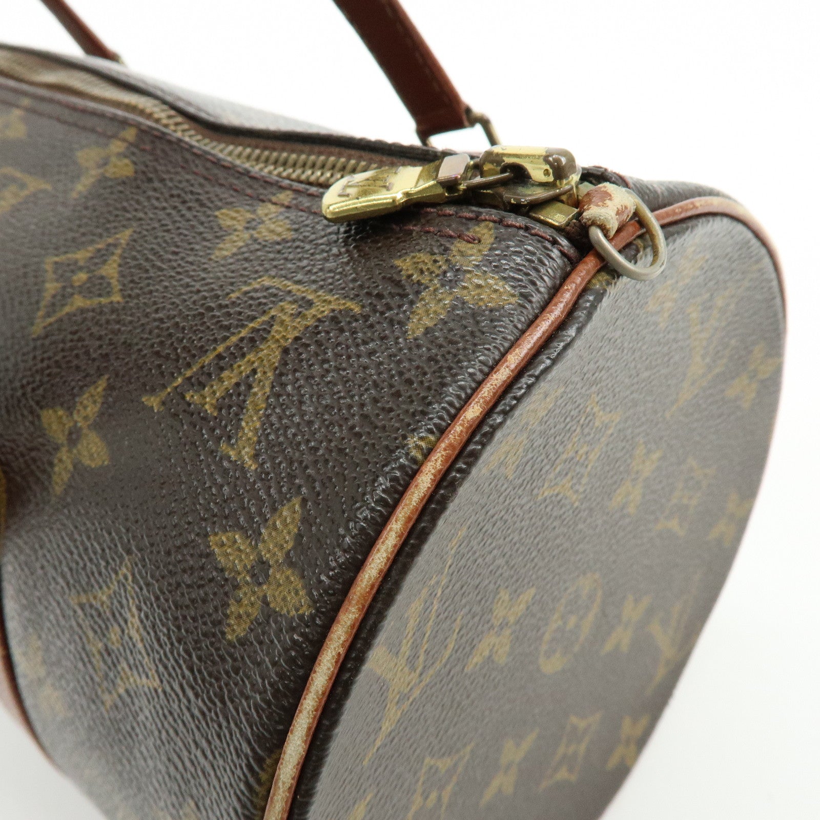 Louis Vuitton Monogram Papillon 30 Hand Bag Brown M51365