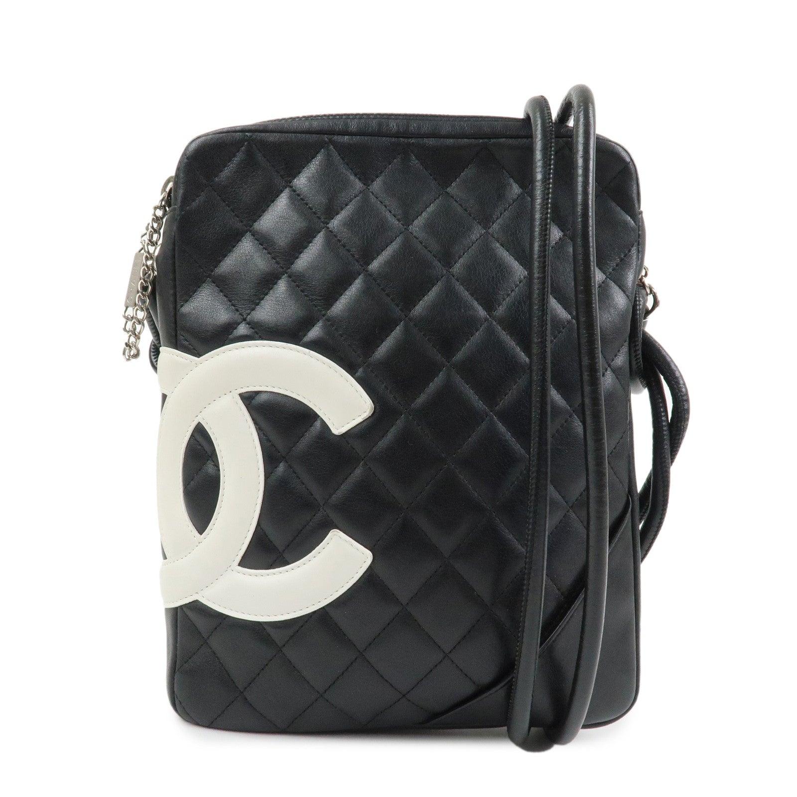 CHANEL Cambon Line Lambskin Medium Pochette Shoulder Bag A25178