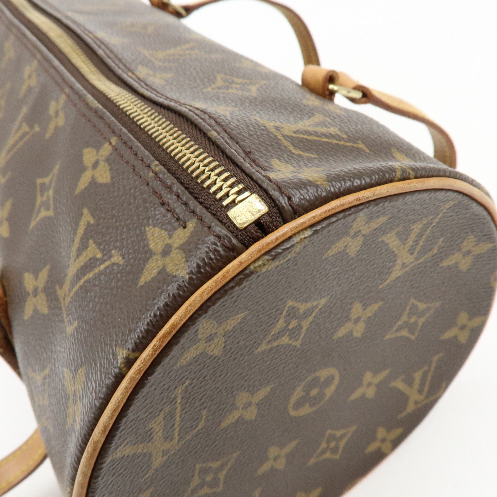 Louis Vuitton Monogram Papillon 30 Hand Bag Brown M51385