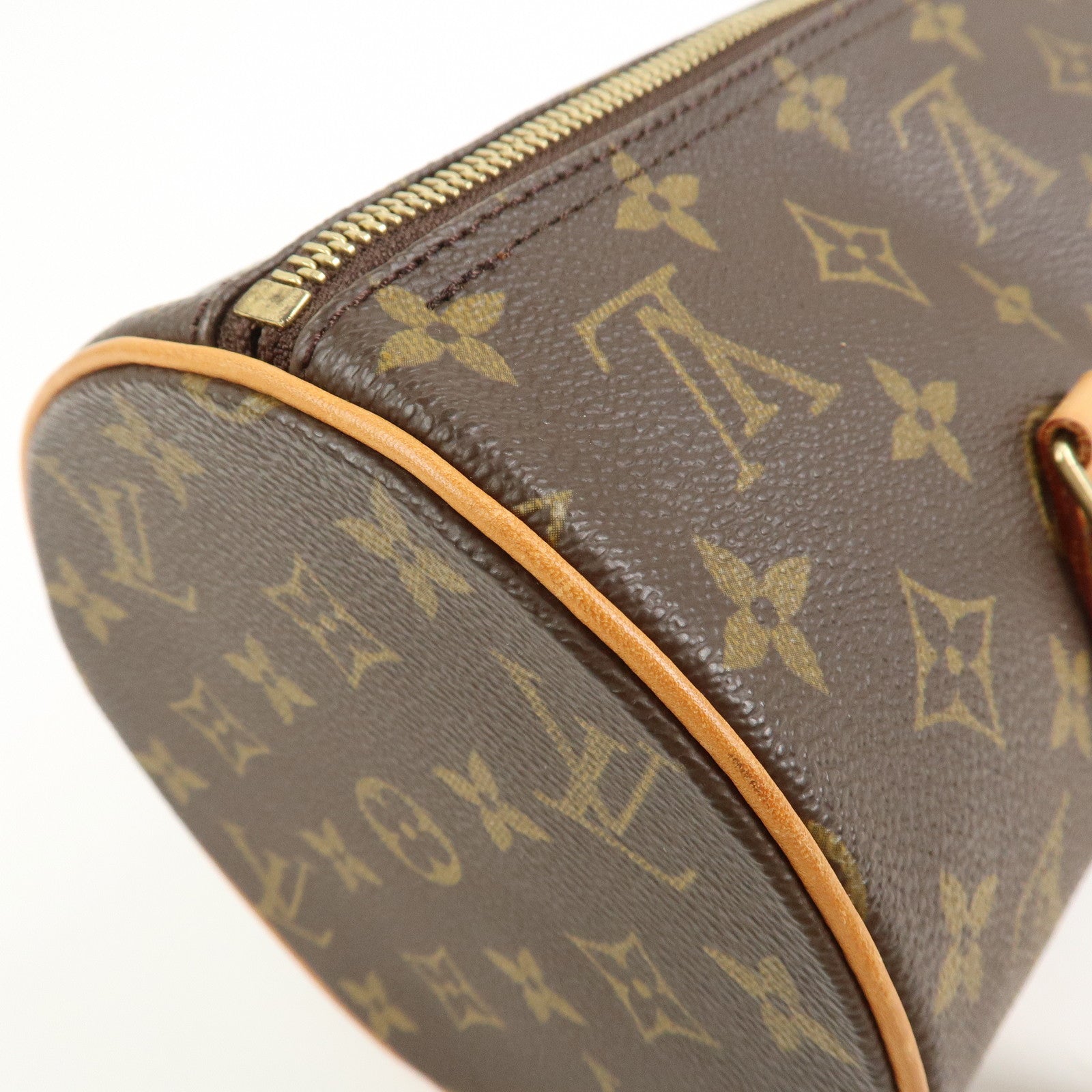 Louis Vuitton Monogram Papillon 30 Hand Bag New Style Brown M51385
